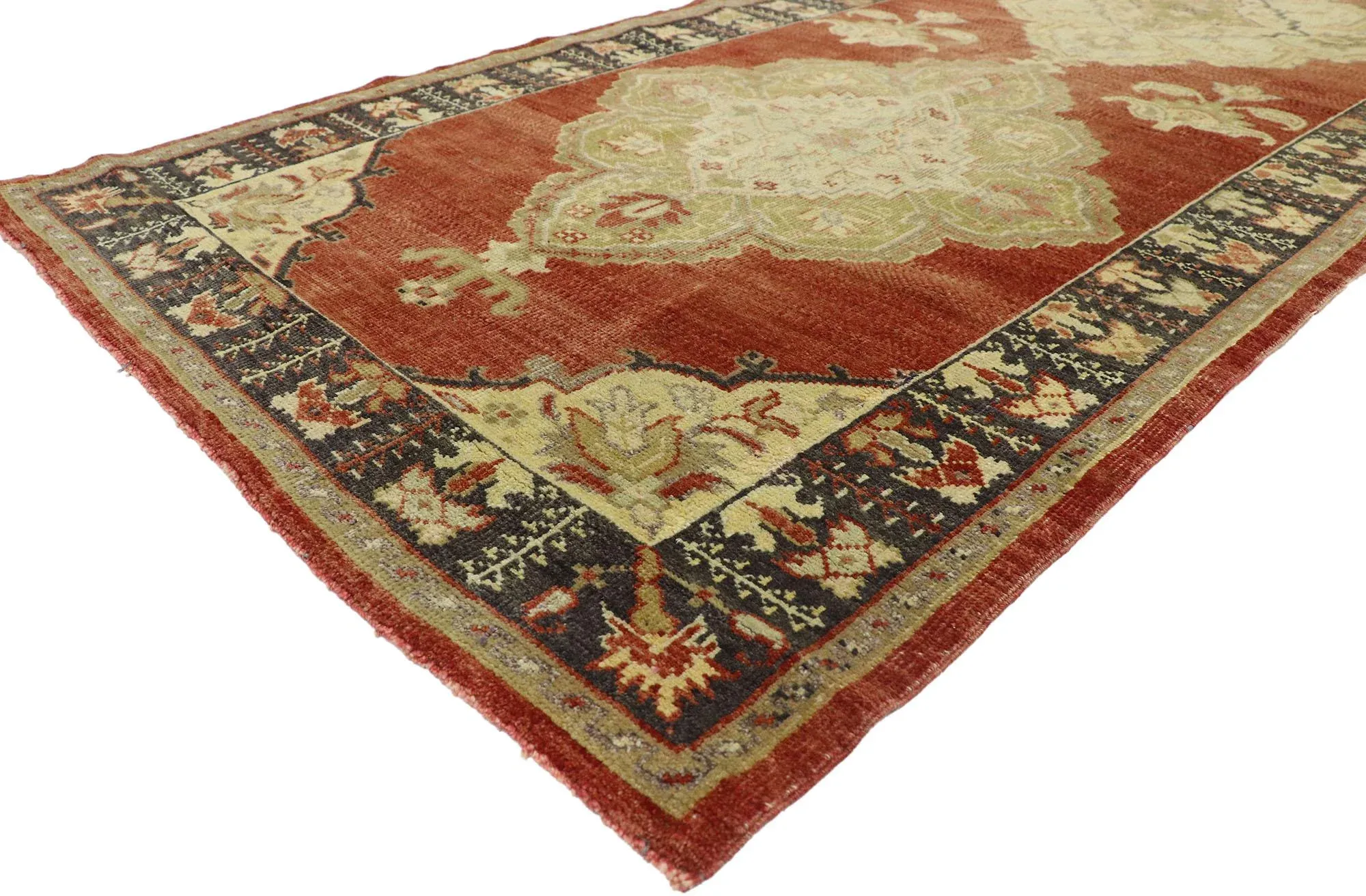 Vintage Turkish Oushak Runner - 03\'08 X 11\'01