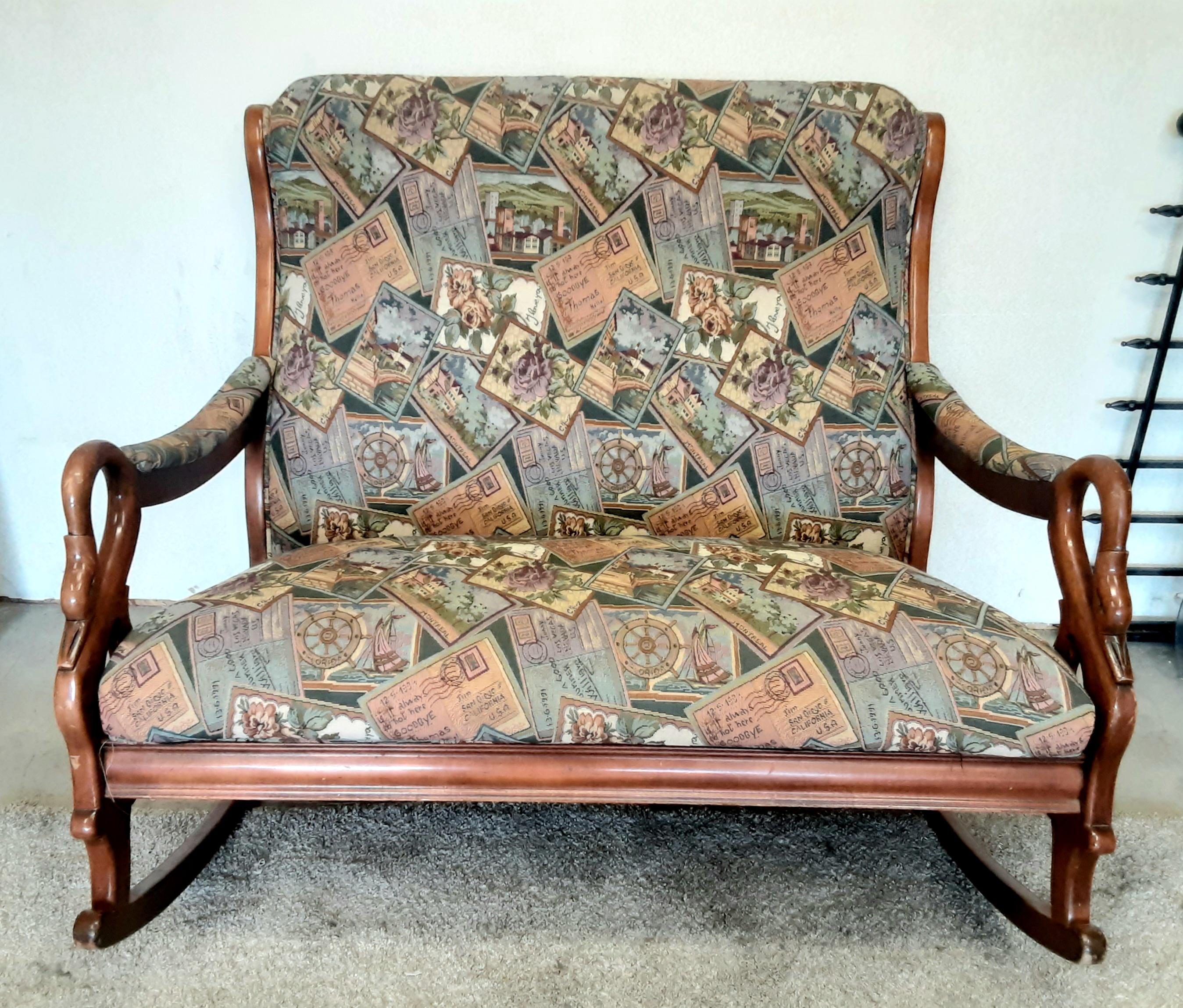Vintage double rocking chair deals