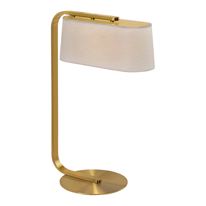 Brushed Brass Greenwich Table/Desk Lamp With Shade Chairish