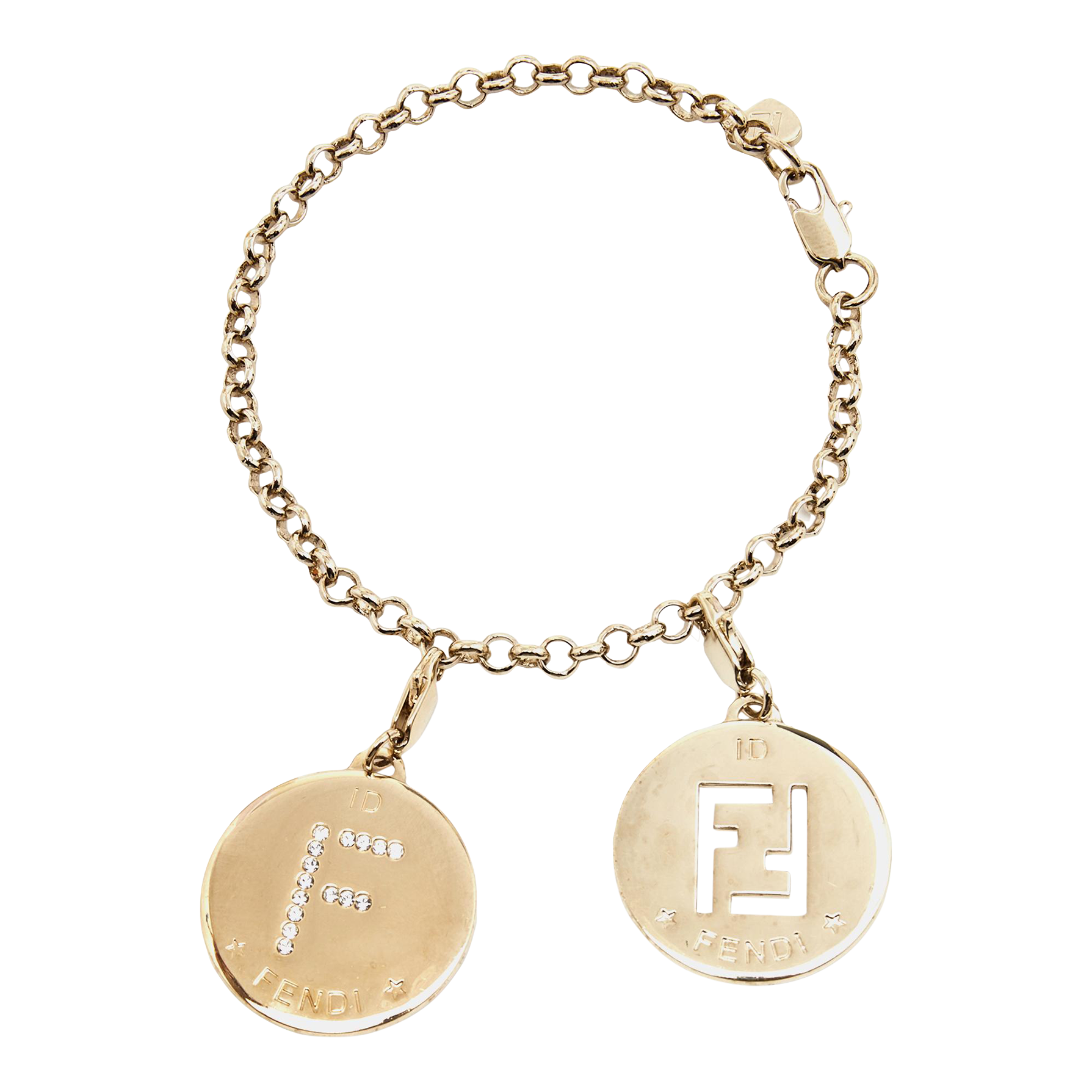 Transparent logo letters bracelet