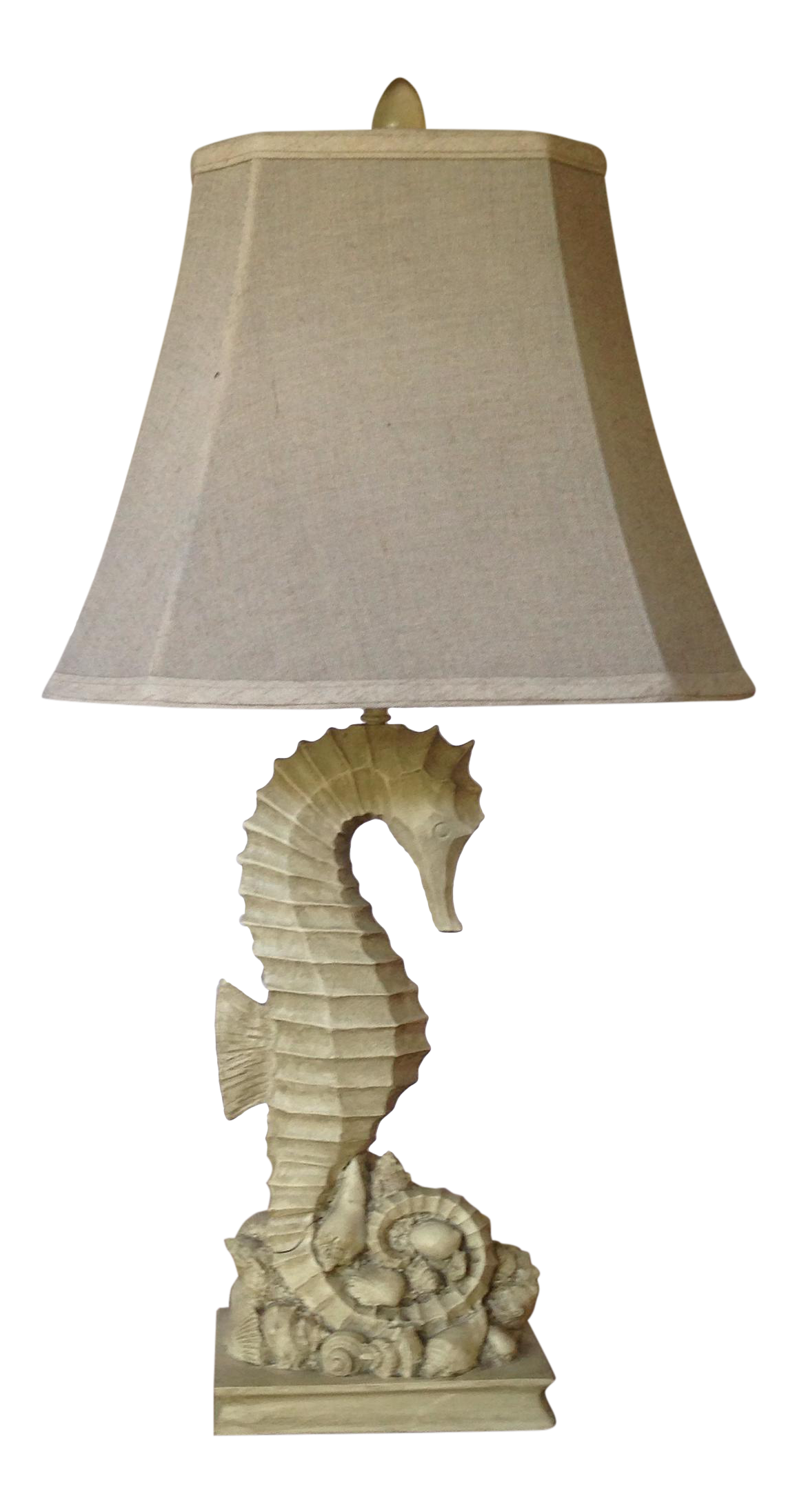 Vintage Seahorse/Seashell Table Lamp Chairish
