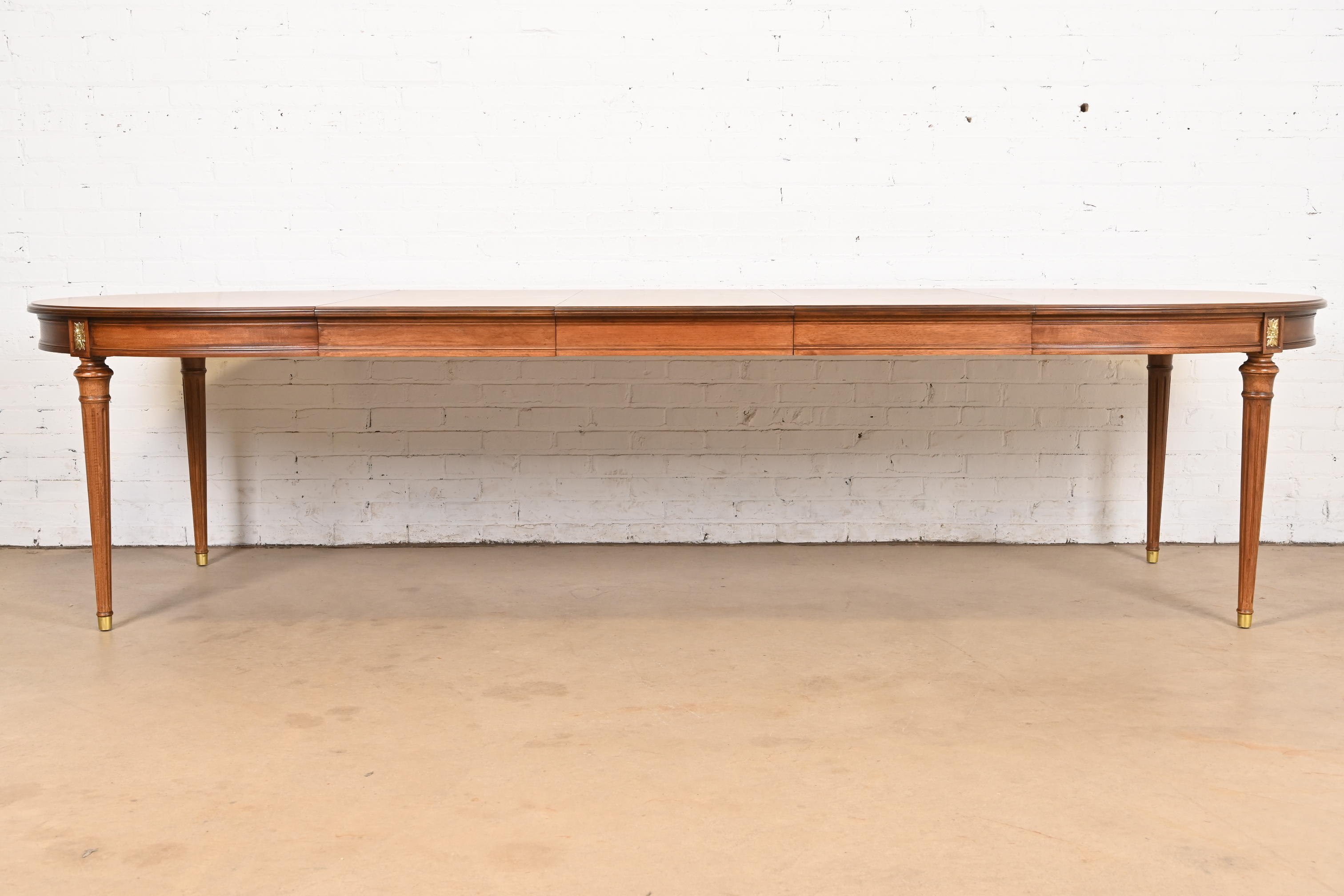 Henredon French Regency Louis XVI Cherry Wood Extension Dining