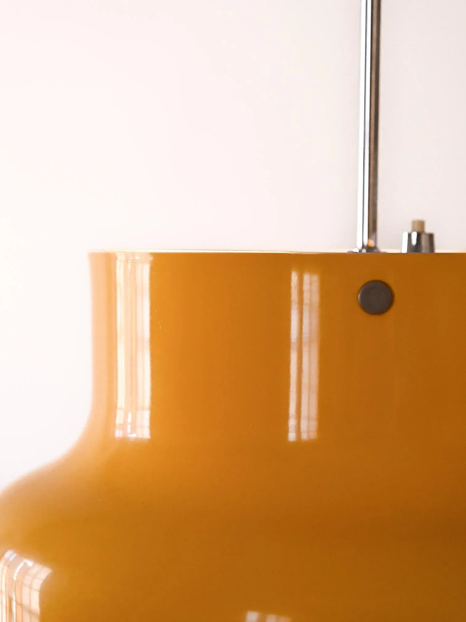 Yellow Bumling Ceiling Lamp by Anders Pehrson for Ateljé Lyktan, 1960s