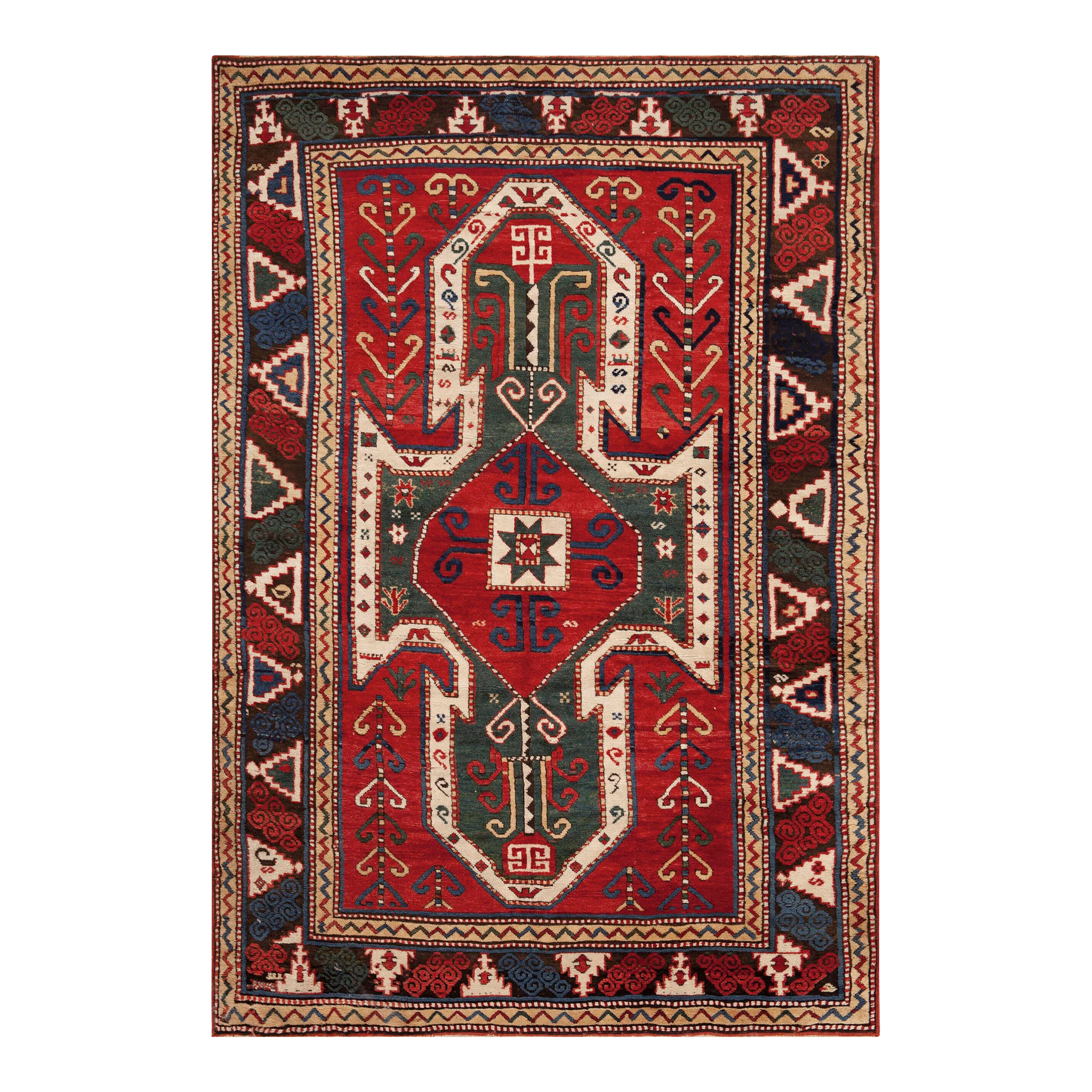 Nazmiyal Collection Antique Caucasian Sewan Kazak Rug