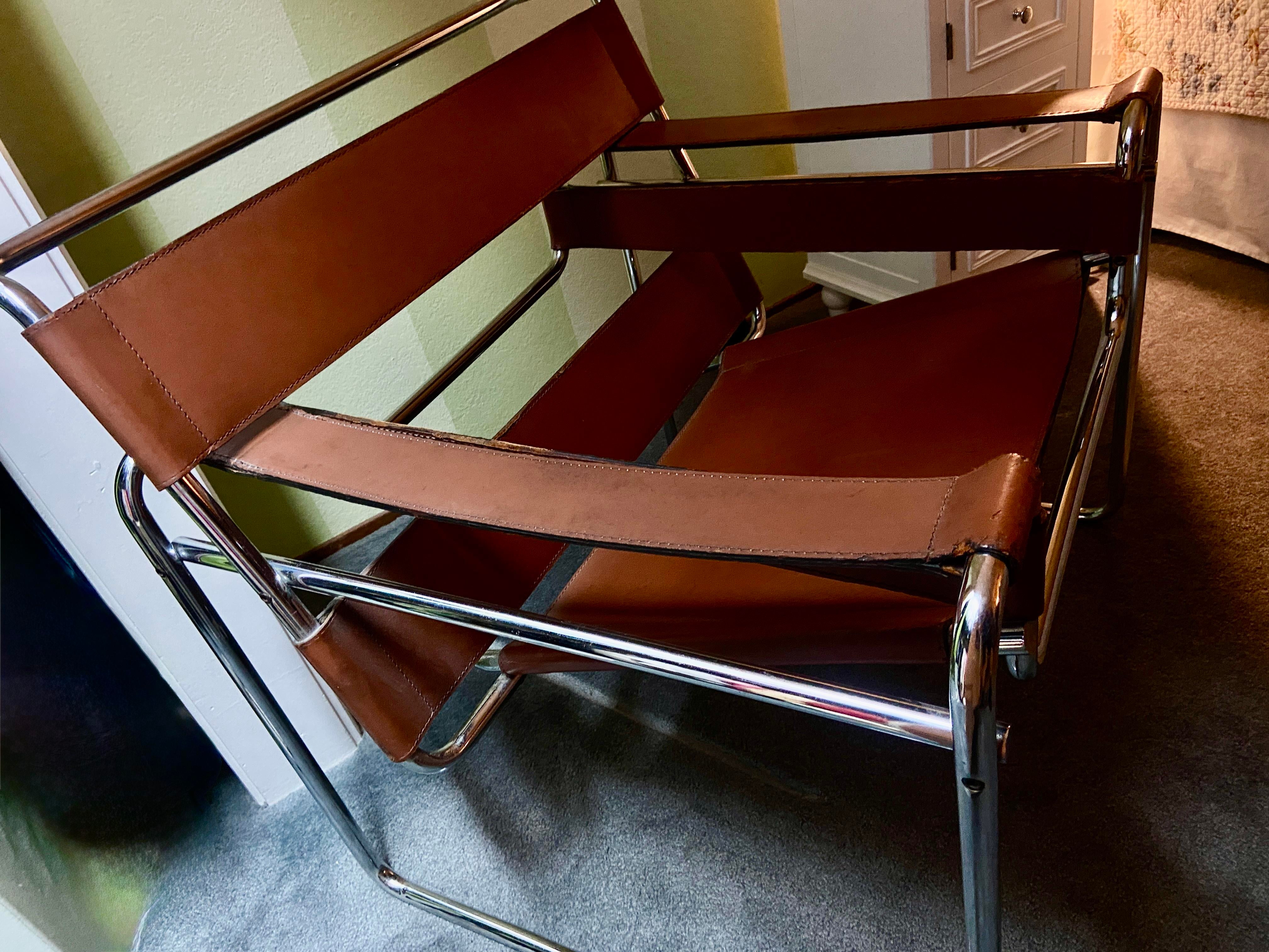 Authentic 1960s Marcel Breuer Wassily Chair – Gavina SpA
