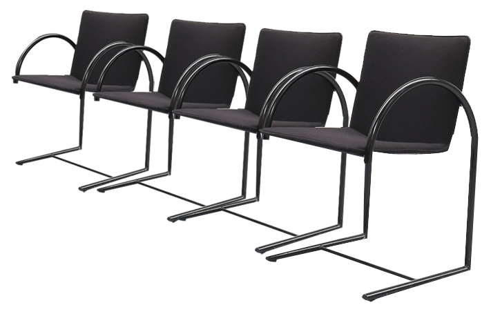 Vintage Cirkel Dining Chairs by Pierre Mazairac & Charles Boonzaaijer, 1980s, Set of 4