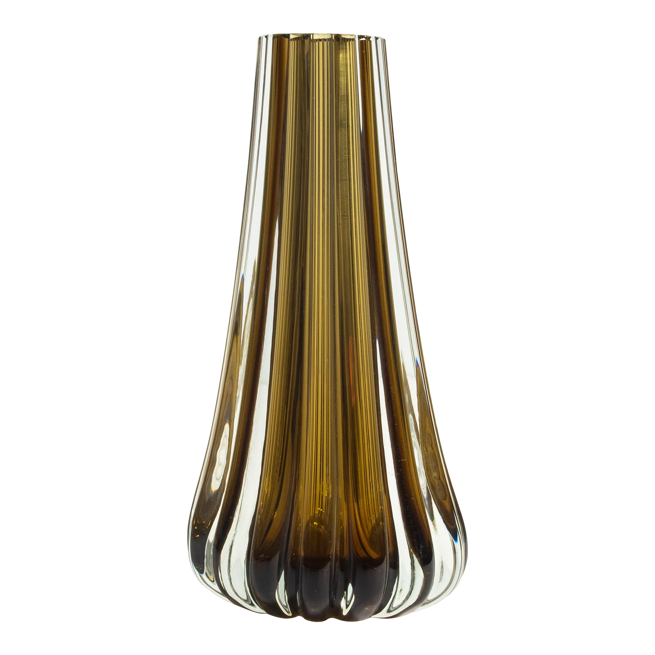 Hand Blown Murano Massiccio Vase in Copper