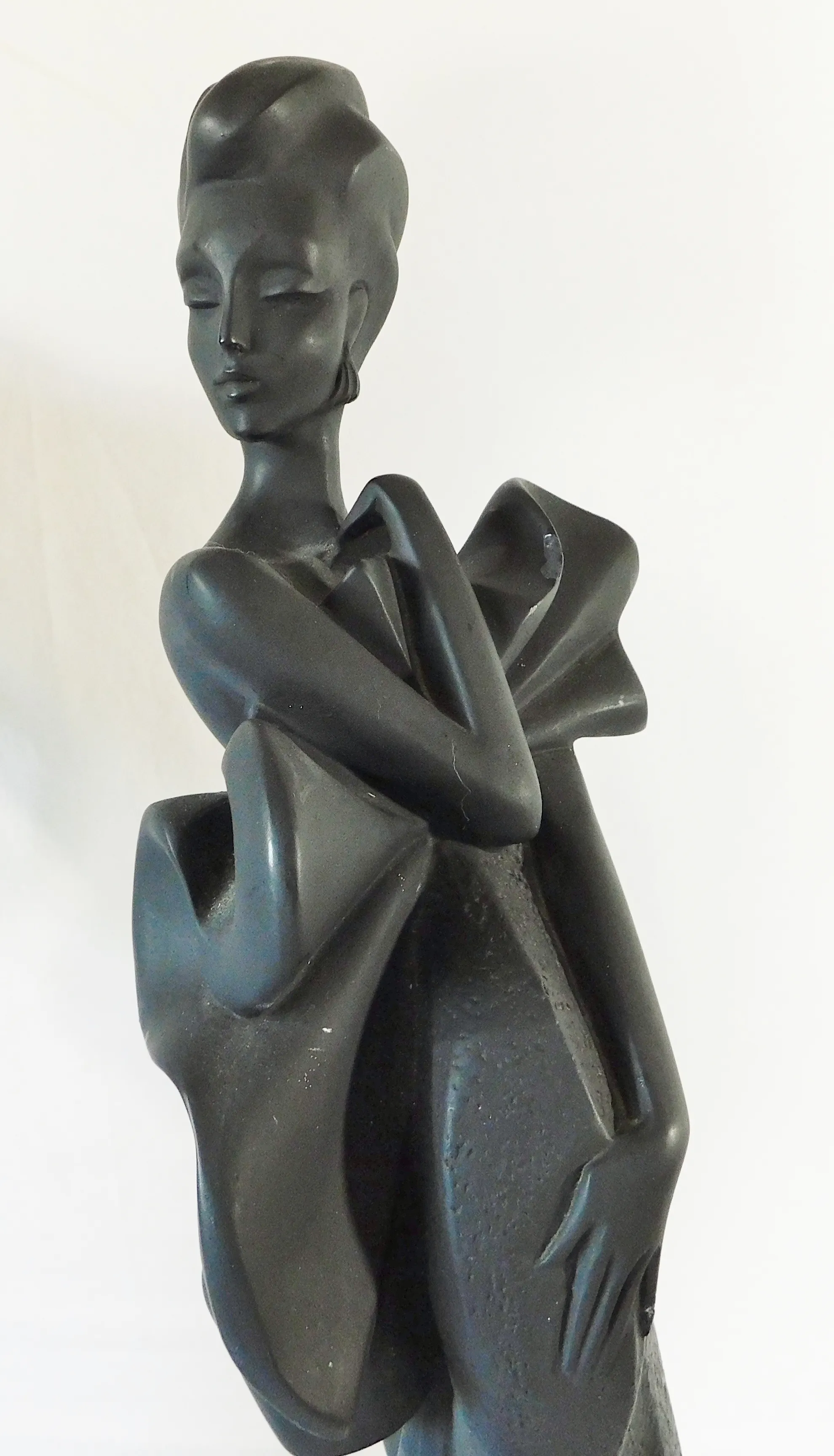 Pair 1990 Alexsander Danel Austin Productions Art Deco Black