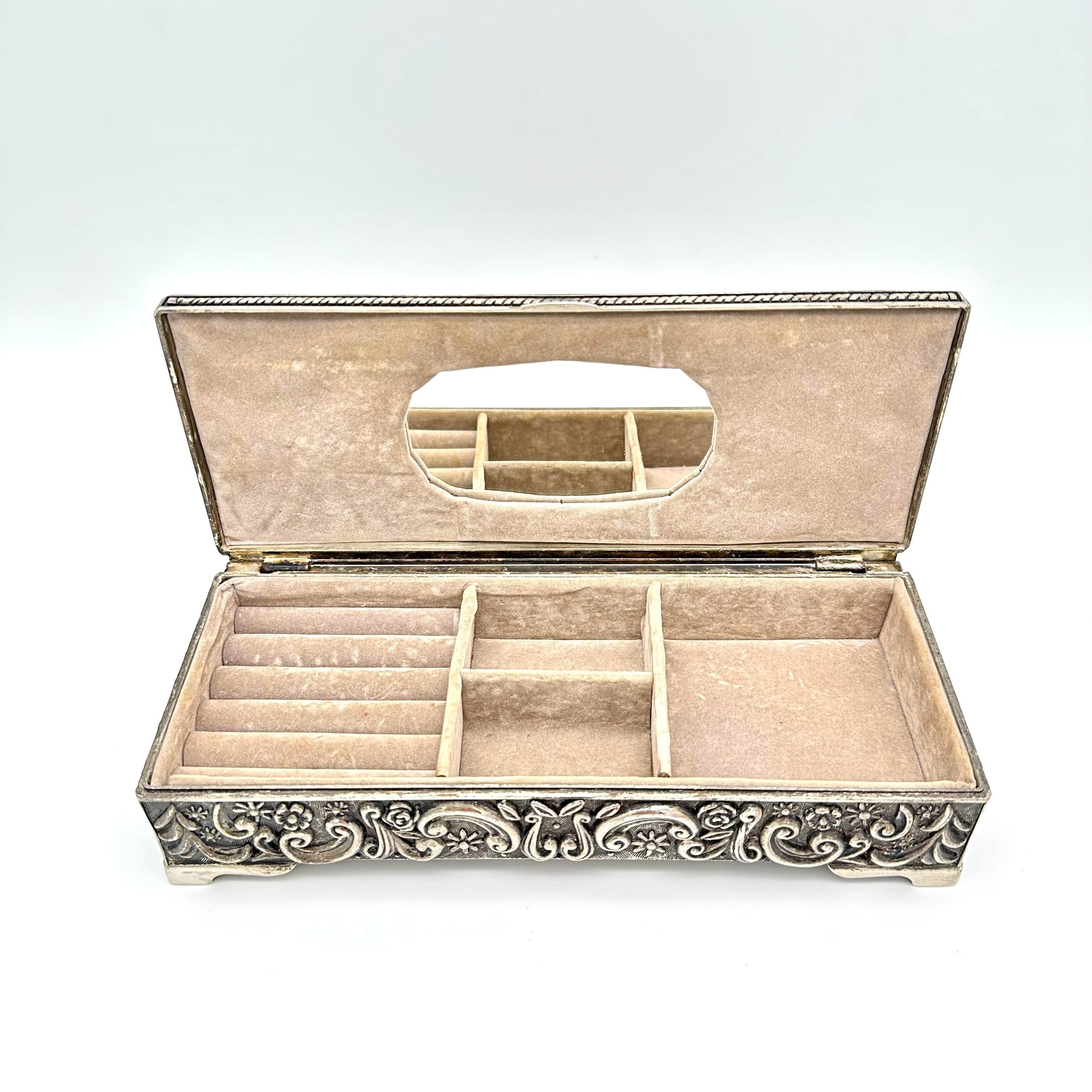 Silver jewelry box deals