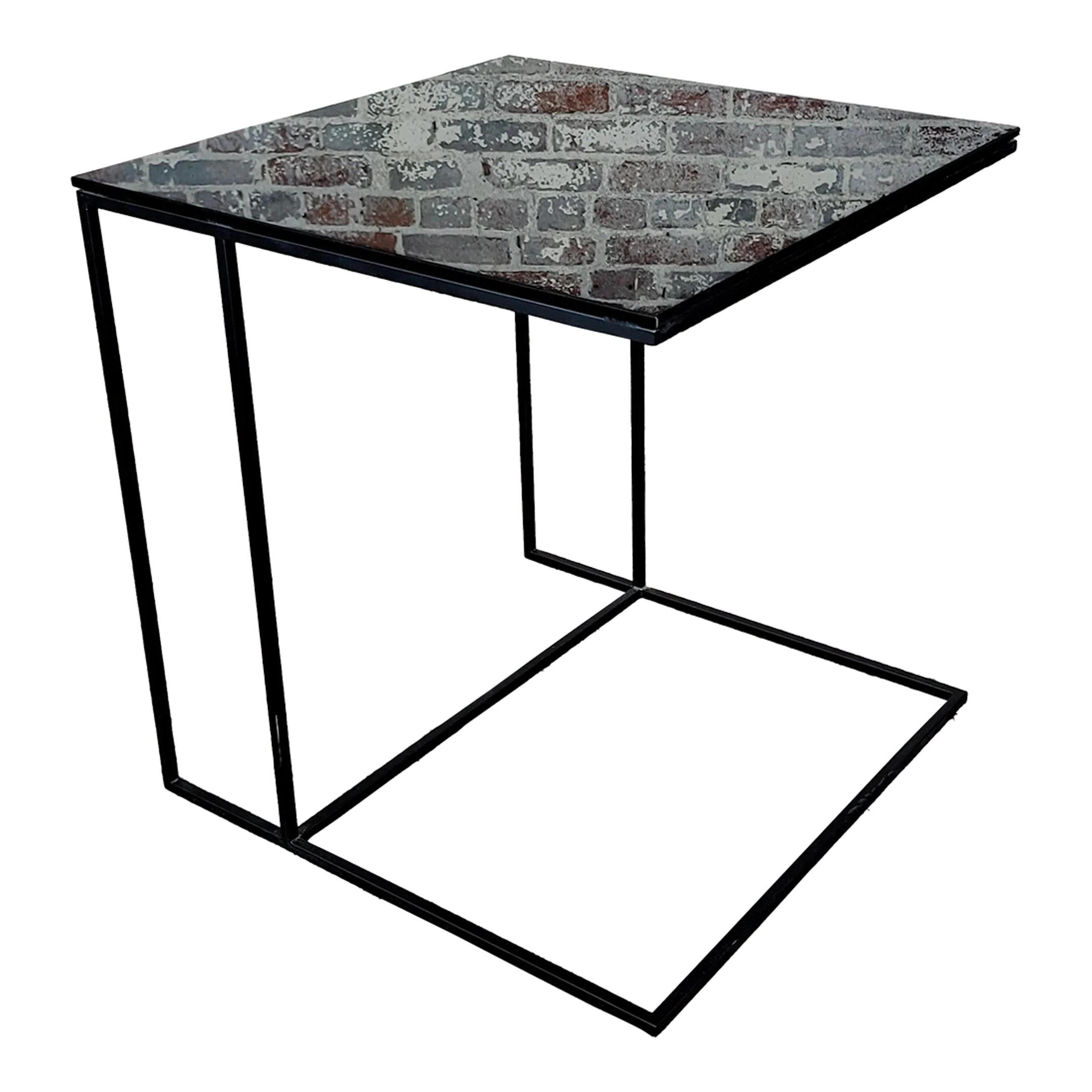 Minotti Black Glass Tavolino Cube Coffee Table Chairish