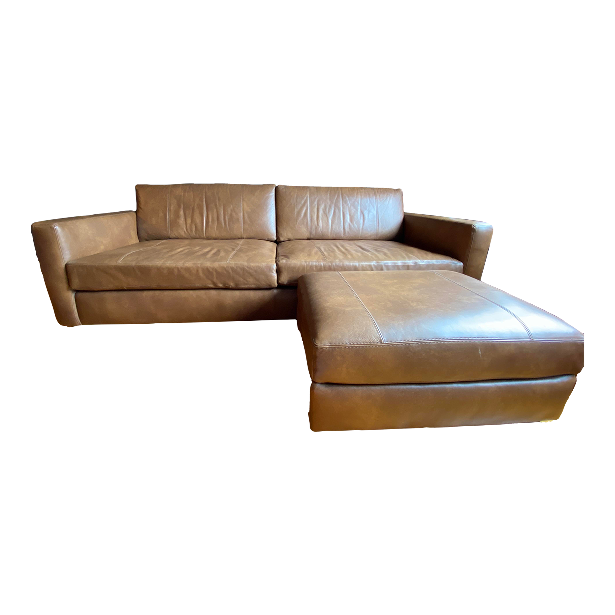 Arhaus Hadley Leather Sofa Reviews Baci Living Room