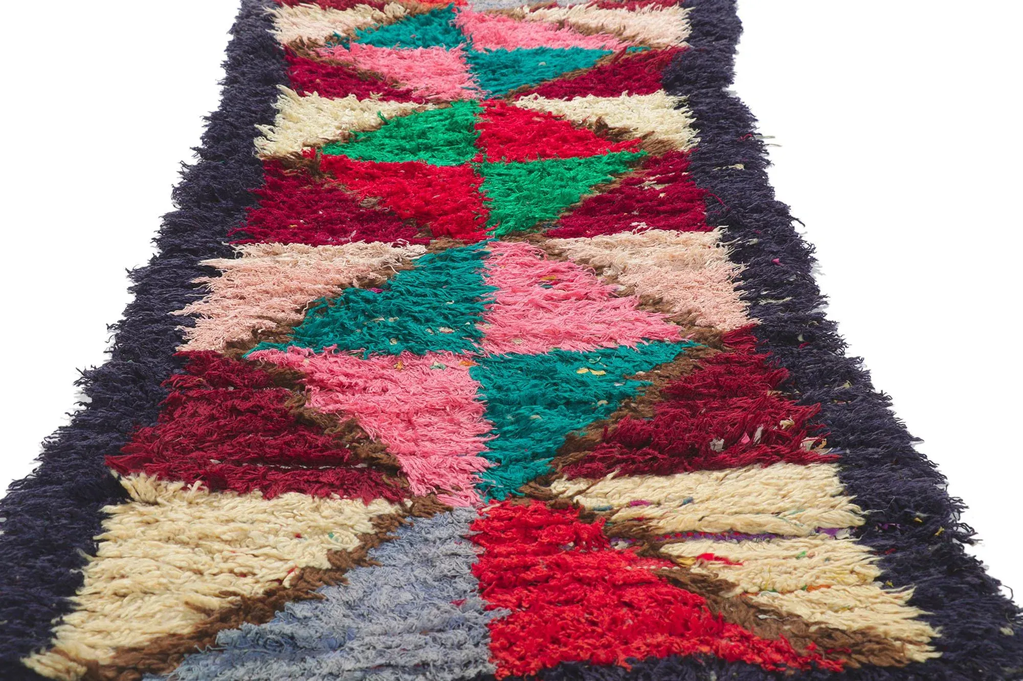 Vintage Berber Moroccan Boucherouite Rag Rug - 02\'05 X 06\'05