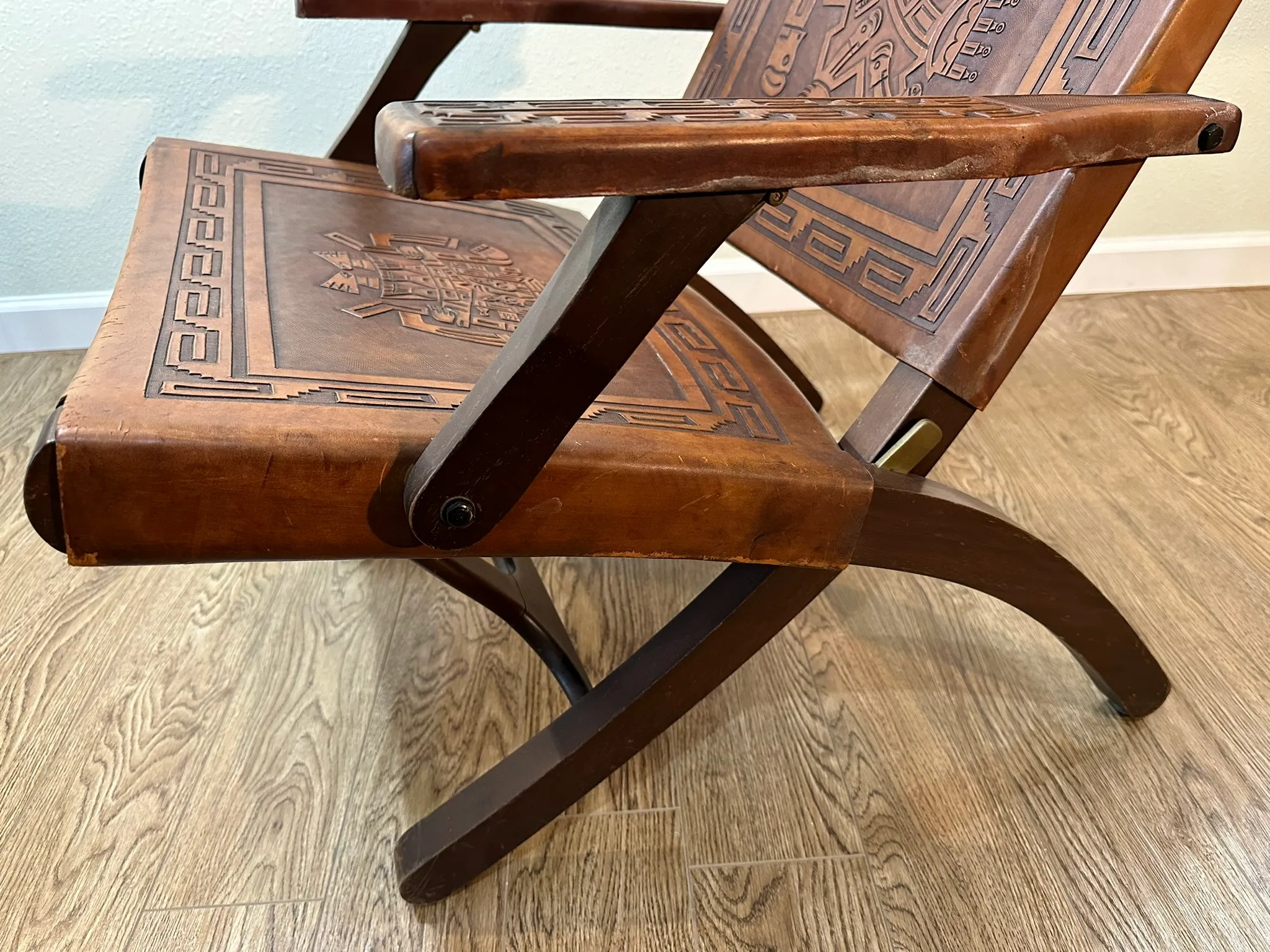 1970s アンティーク フレンチハリウッドスタイル アクリルガラス 折チェア 1960-70's ヴィンテージ ”Miroslav Navrátil” Vertexチェア(Red