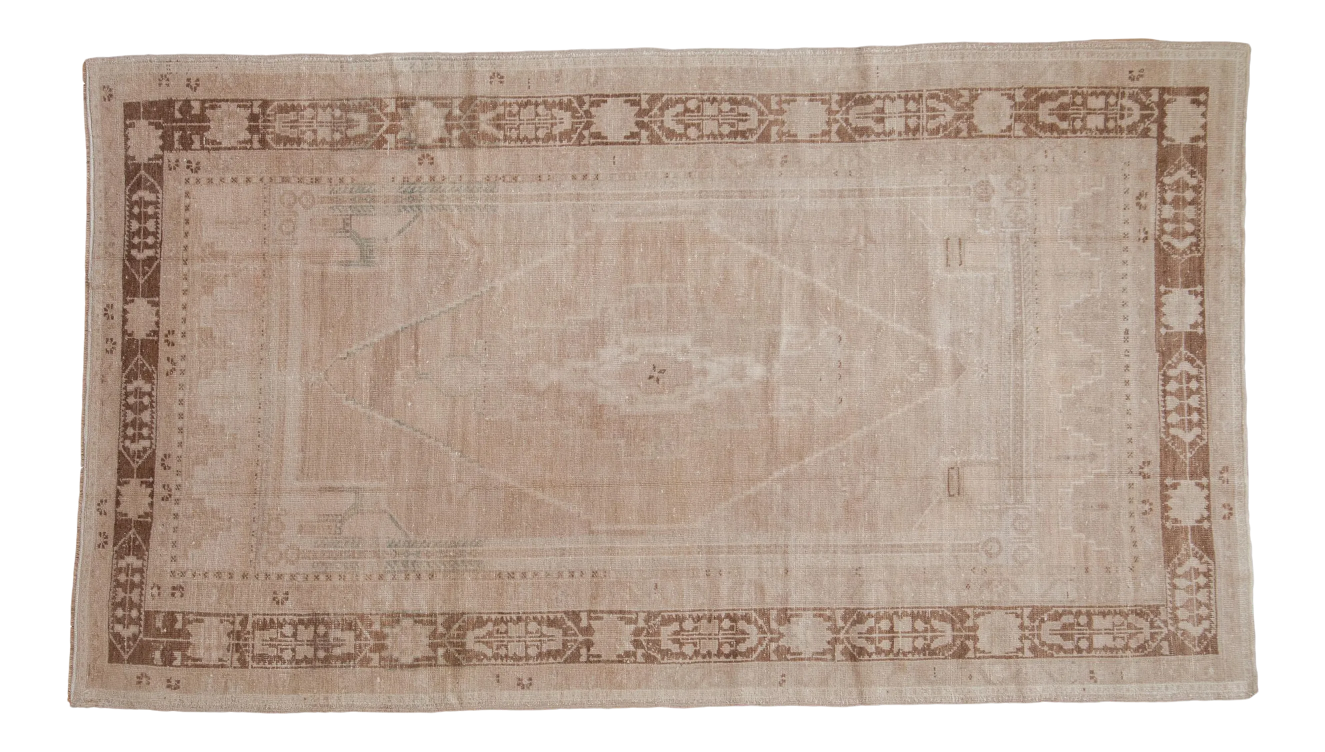 Vintage Distressed Oushak Rug - 4\'11\