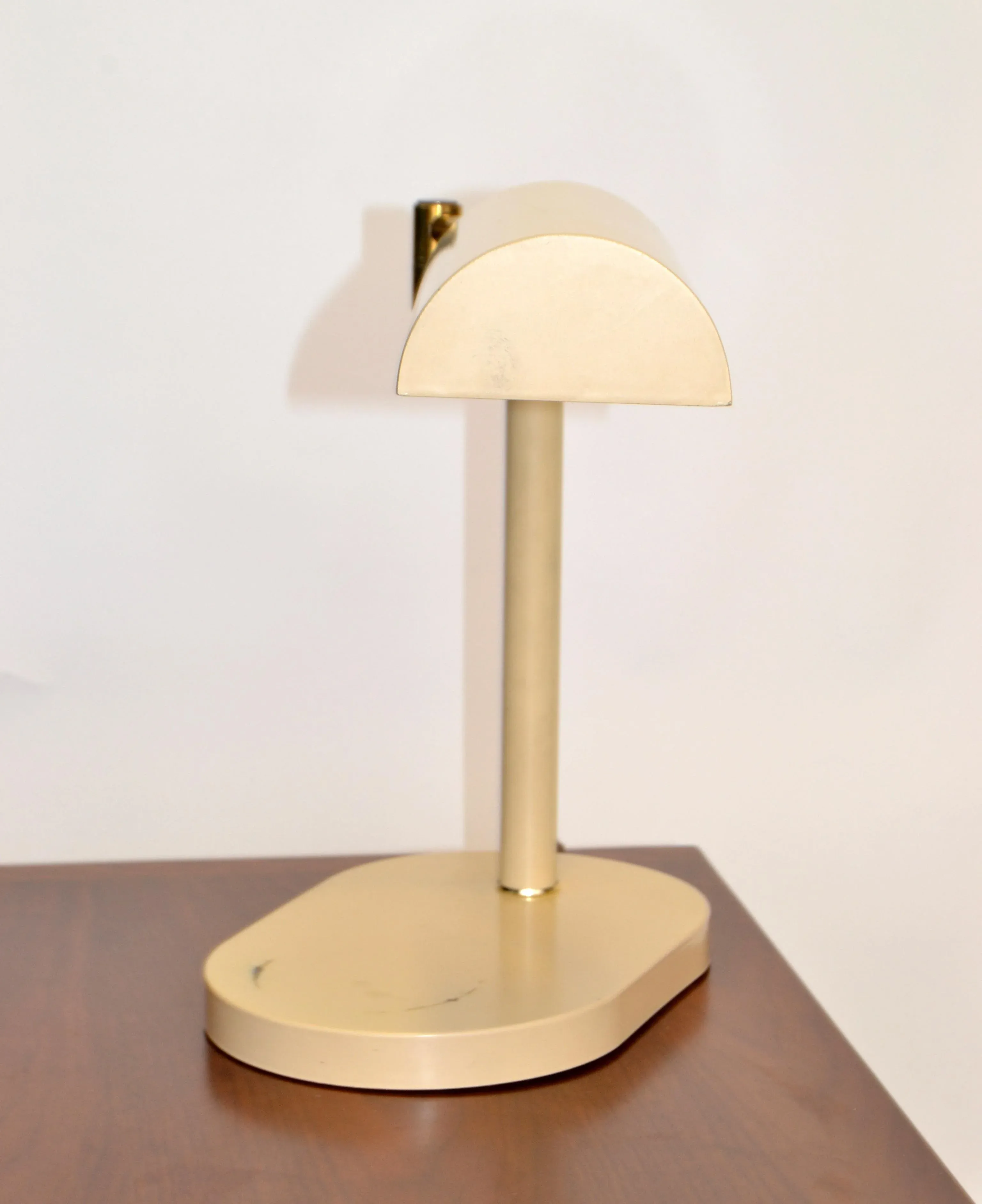その他 National desk light stand 70s VINTAGE 1970s Heyco Brass & Beige Metal Clover Desk Lamp Mid-Century