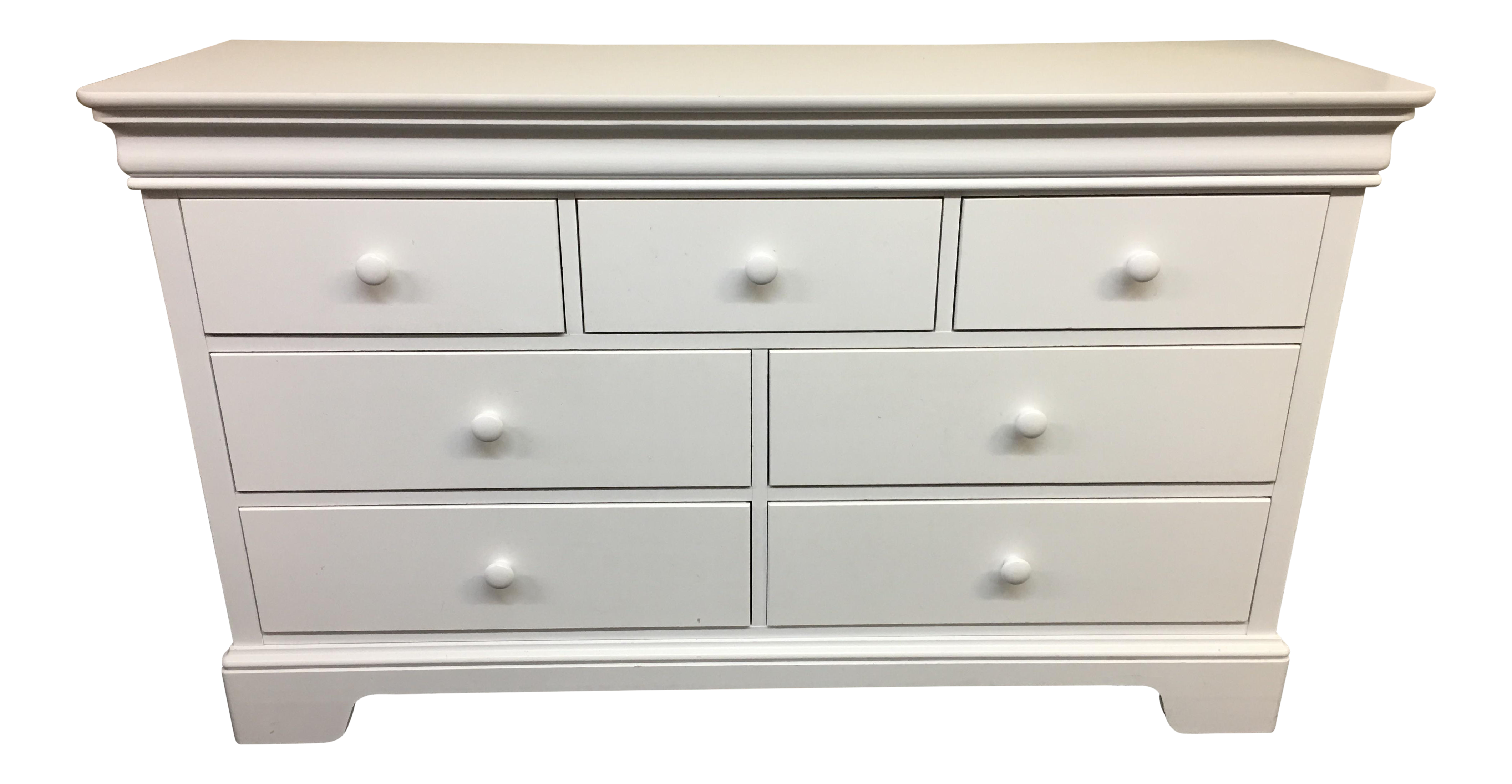 Stanley Young America White 7 Drawer Dresser Chairish