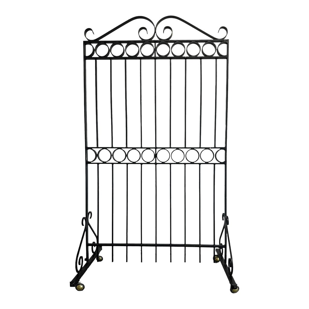Photo inspiration: Fresh Look at 1980S Vintage Black Metal Room Divider On Wheels