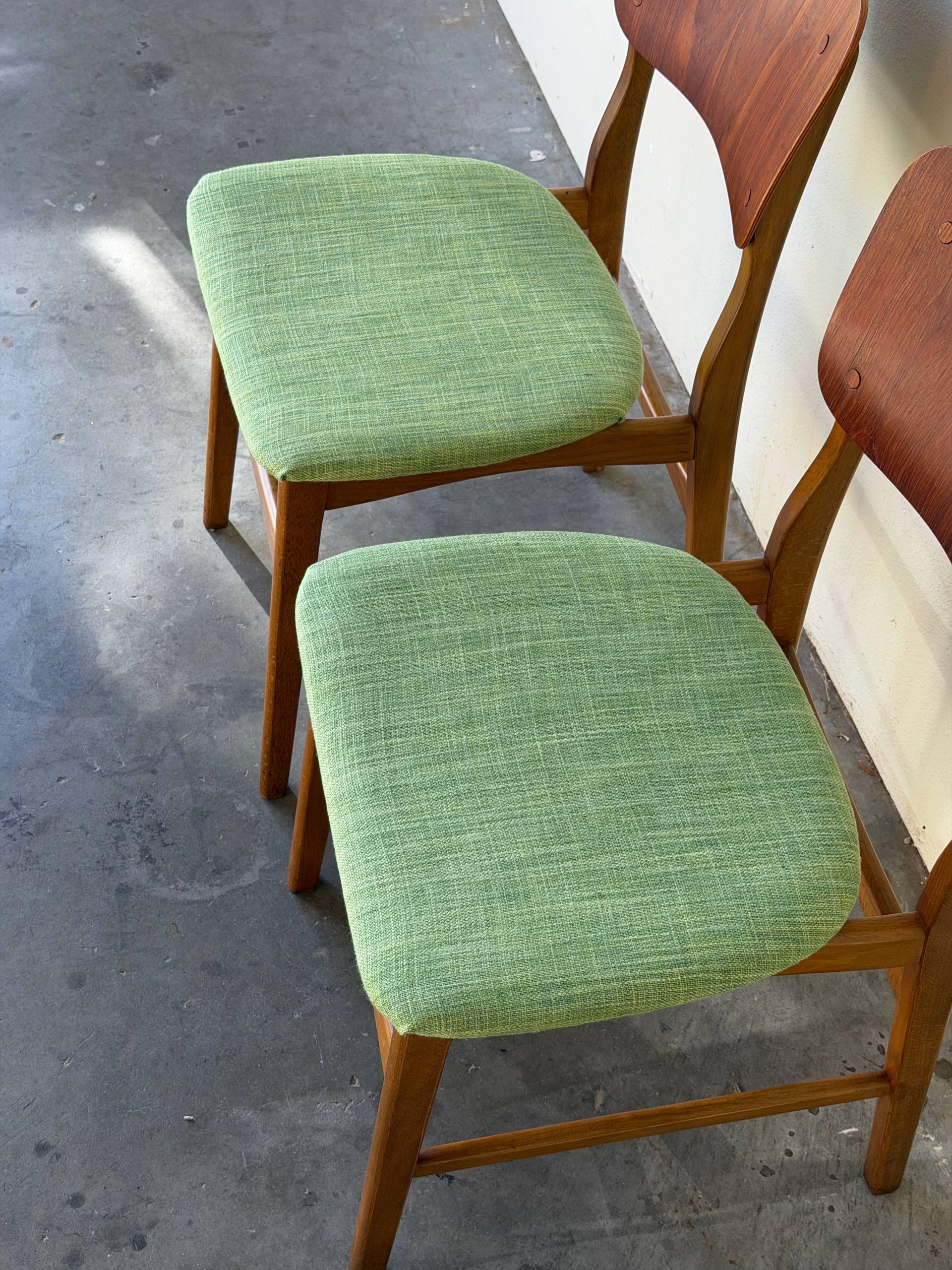 Set of 2 Teak Dining Chairs by Ib Kofod-Larsen for Christensen