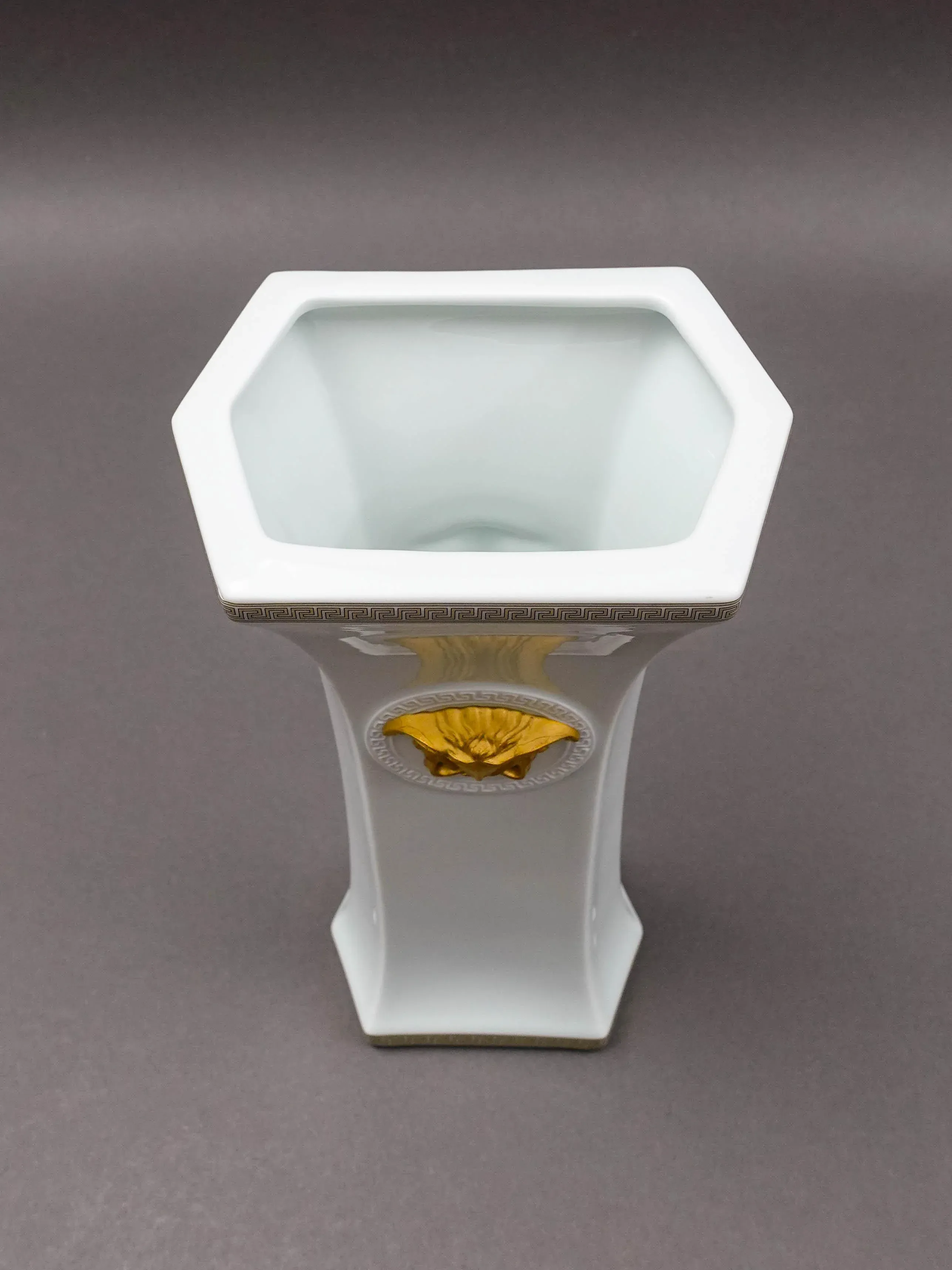 Mid 20th Century Versace Rosenthal Gorgona Medusa White