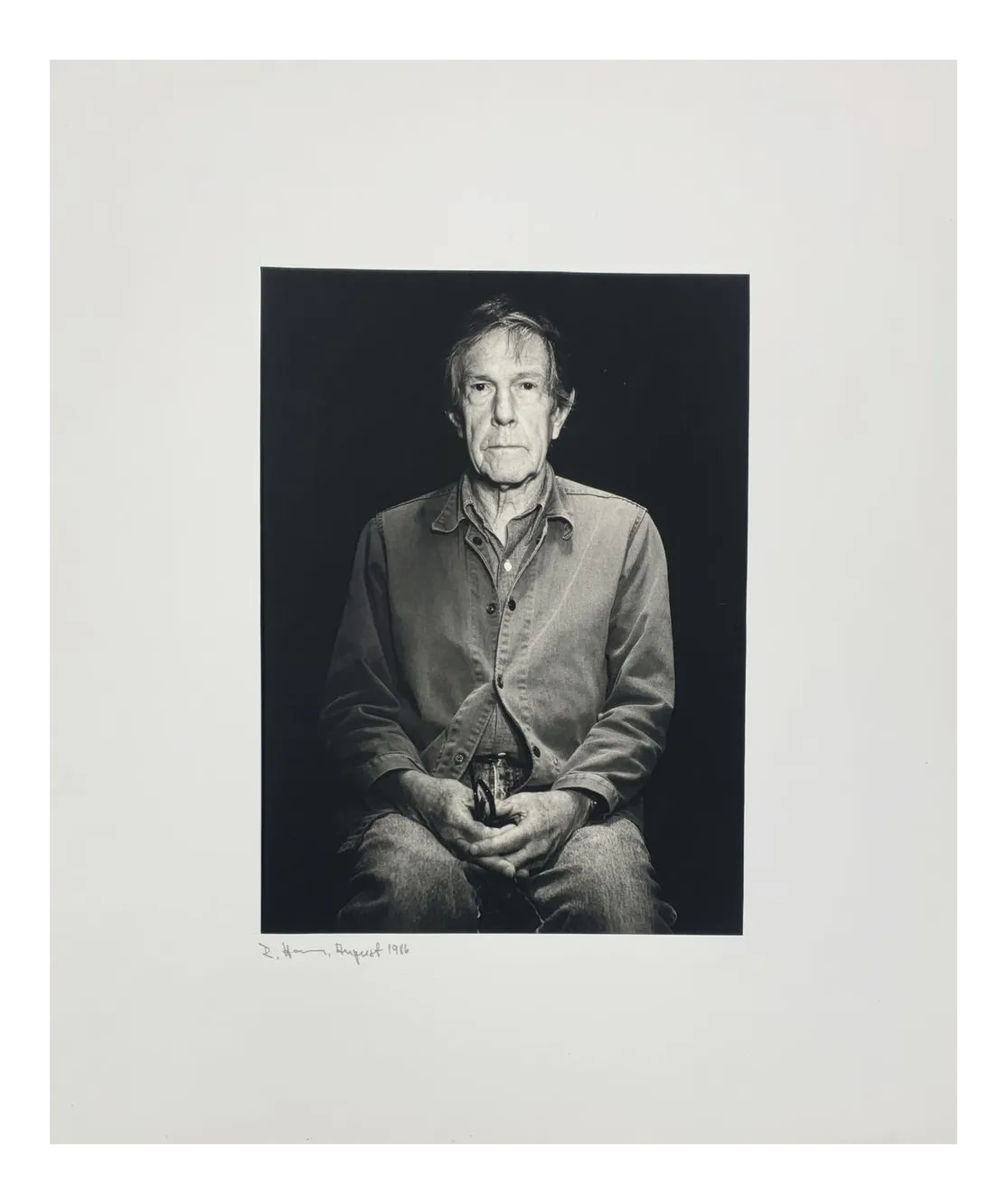 Portrait Photo of John Cage by Rolf Hans, 1986 Chairish