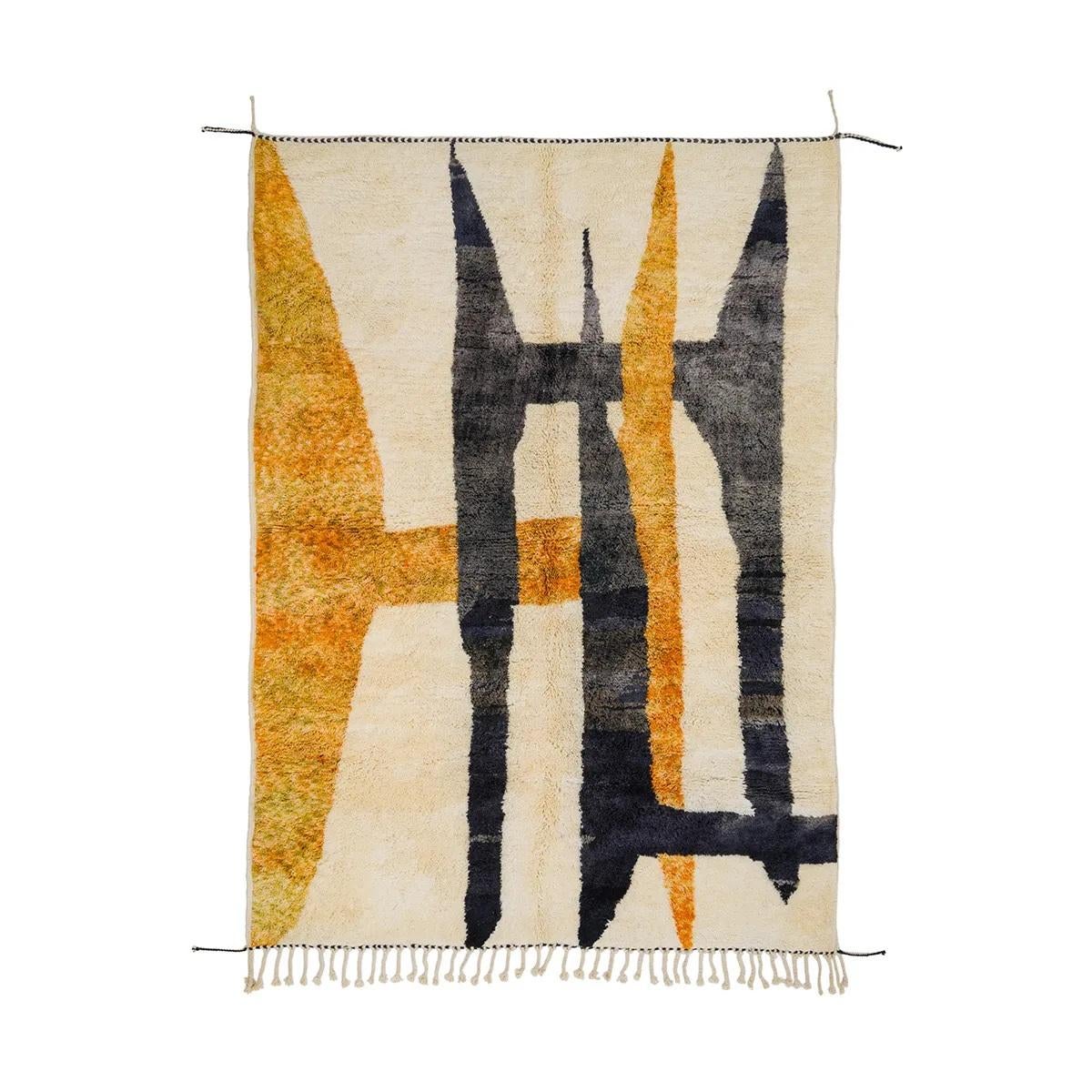 Hand-Knotted Wool Rug by Azele Studio