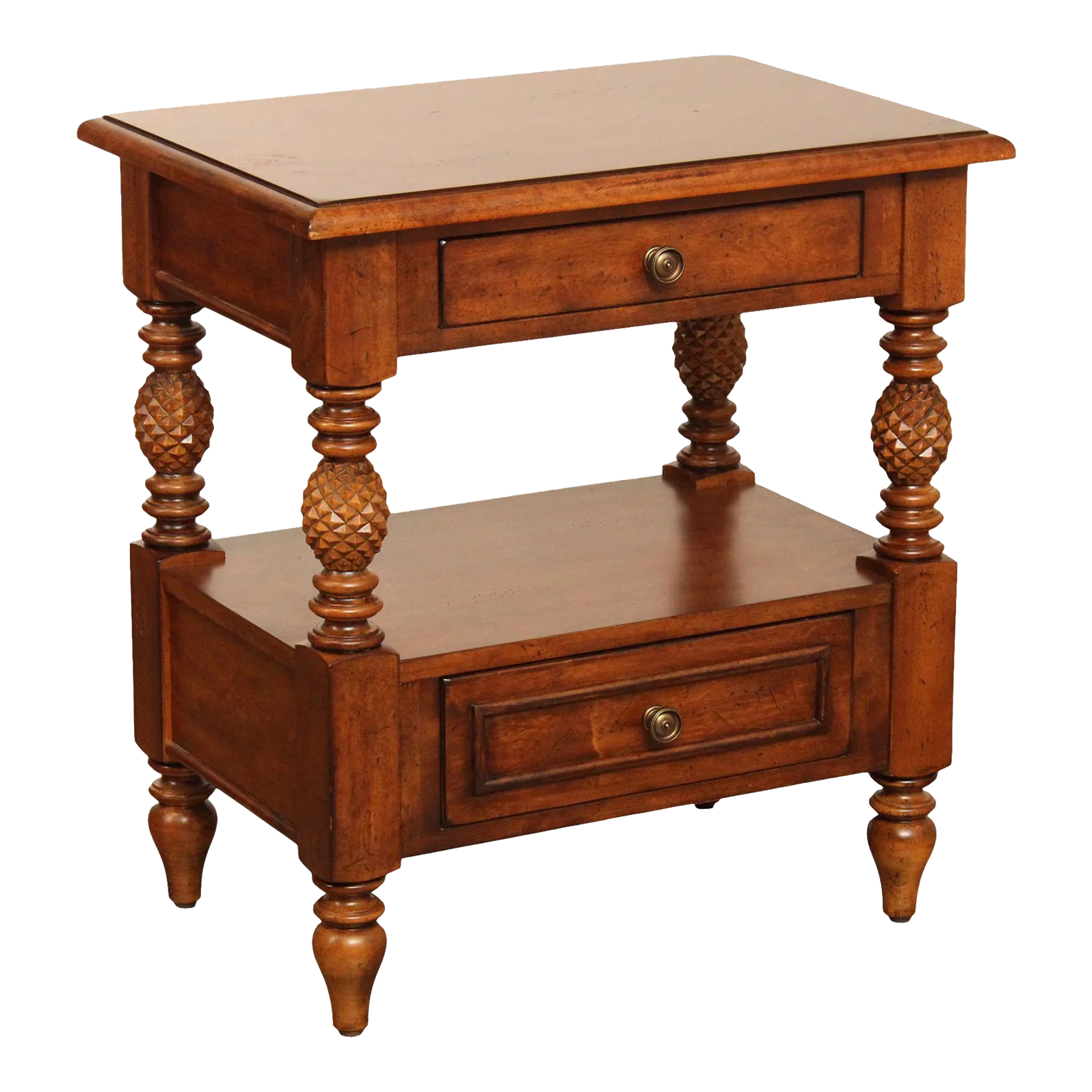 Late 20th Century Stanley Furniture Traditional Two Tier End Table