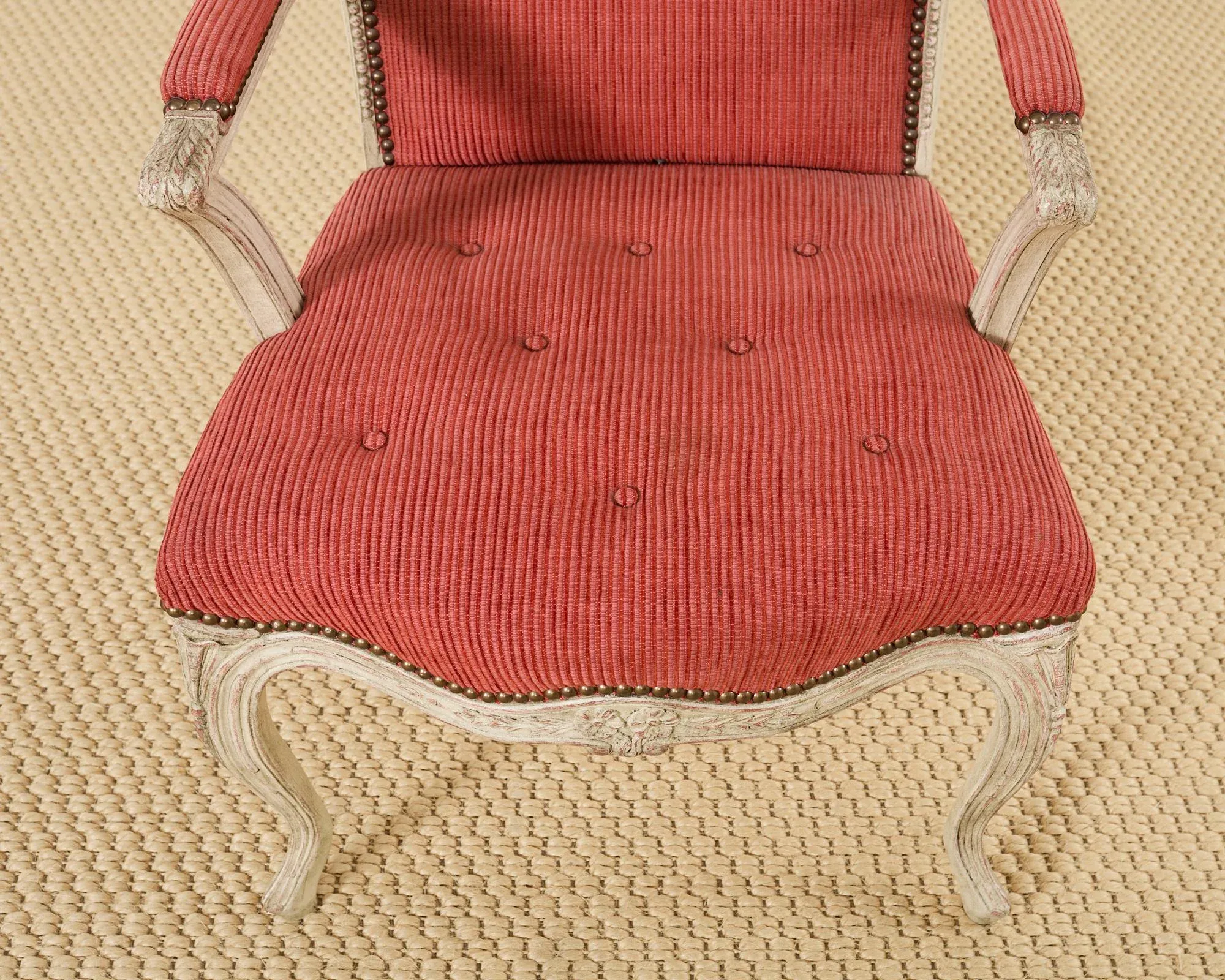 Set of Twelve Country French Provincial Style Painted Dining Chairs