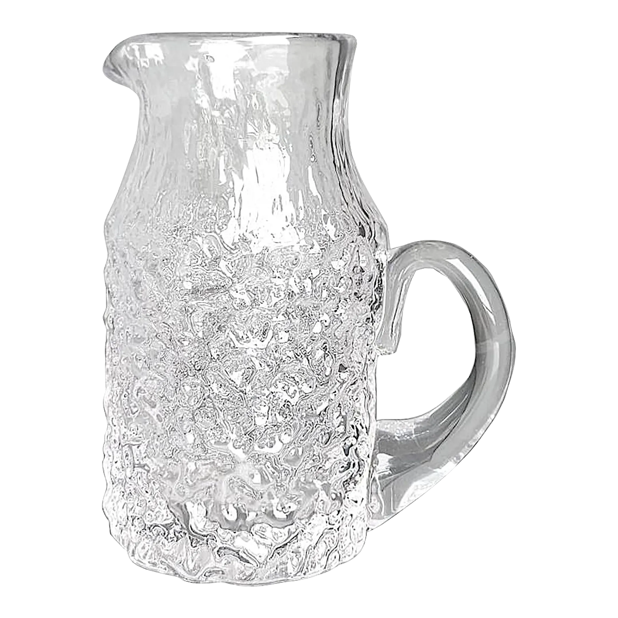 1960s Whitefriars Glassworks Ice Glacier Textured Glass Small