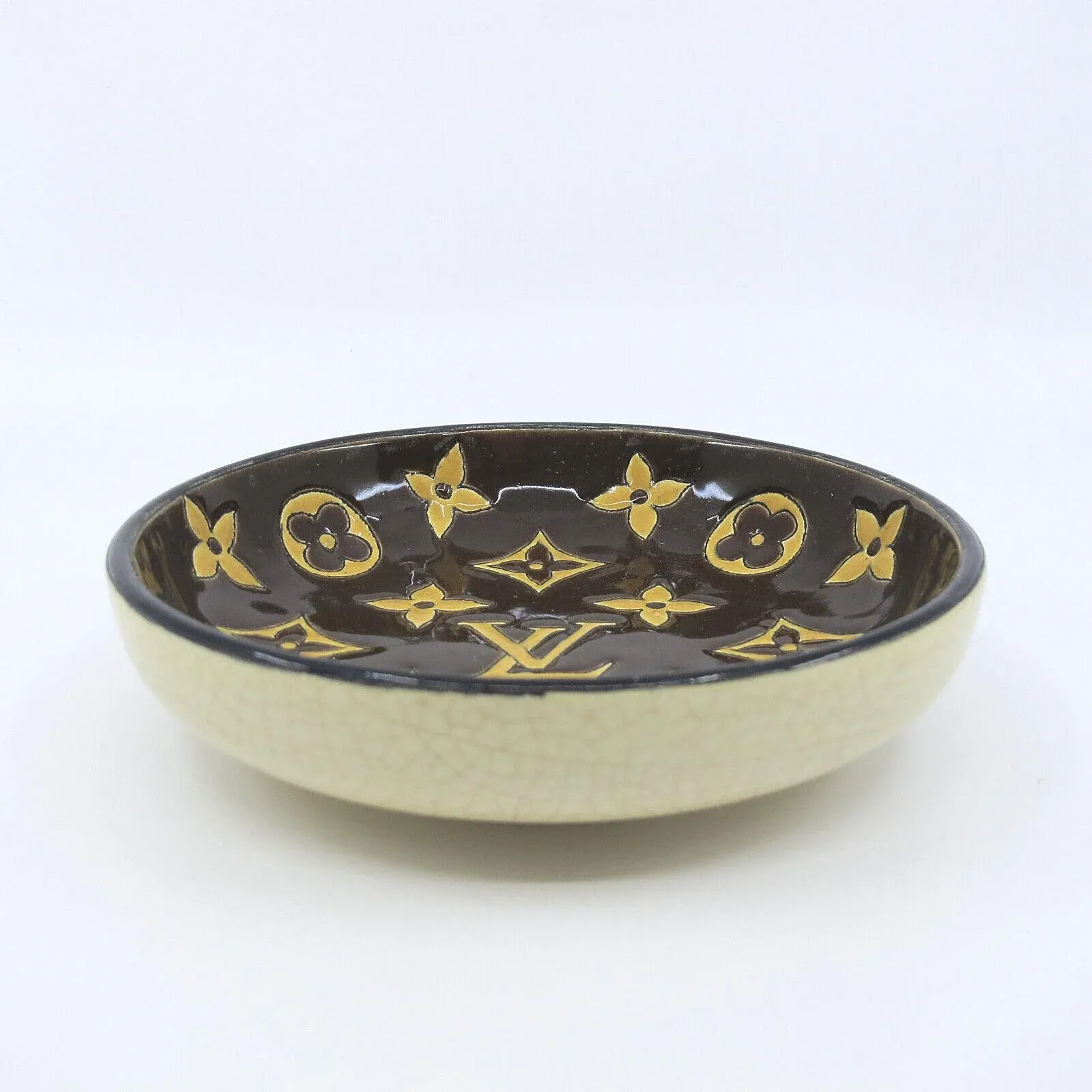 Vintage Louis Vuitton Ceramic Longwy Vide Poche | Chairish