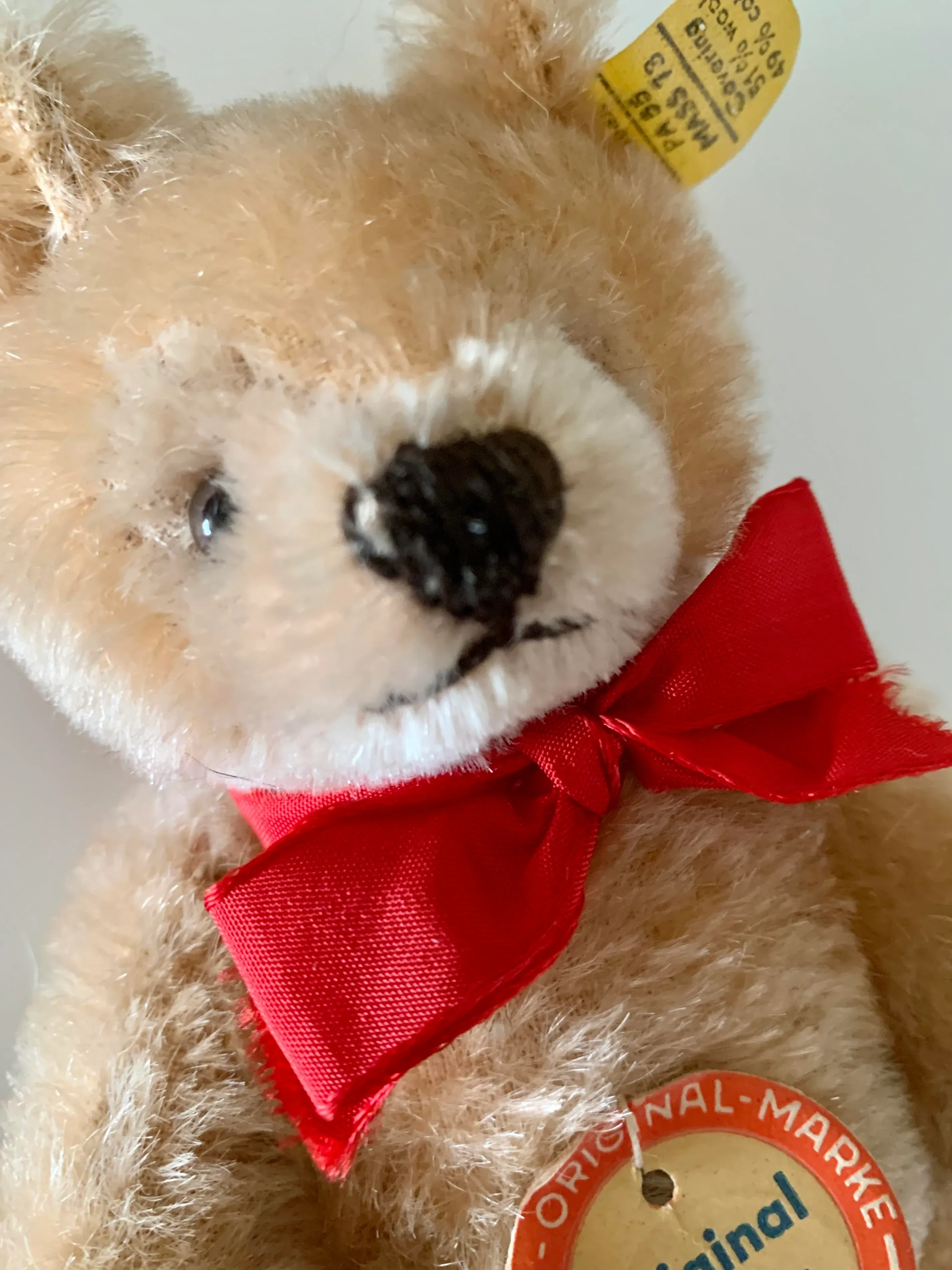 Vintage Original Steiff Jointed Teddy Bear Toy - Set 2 Baby