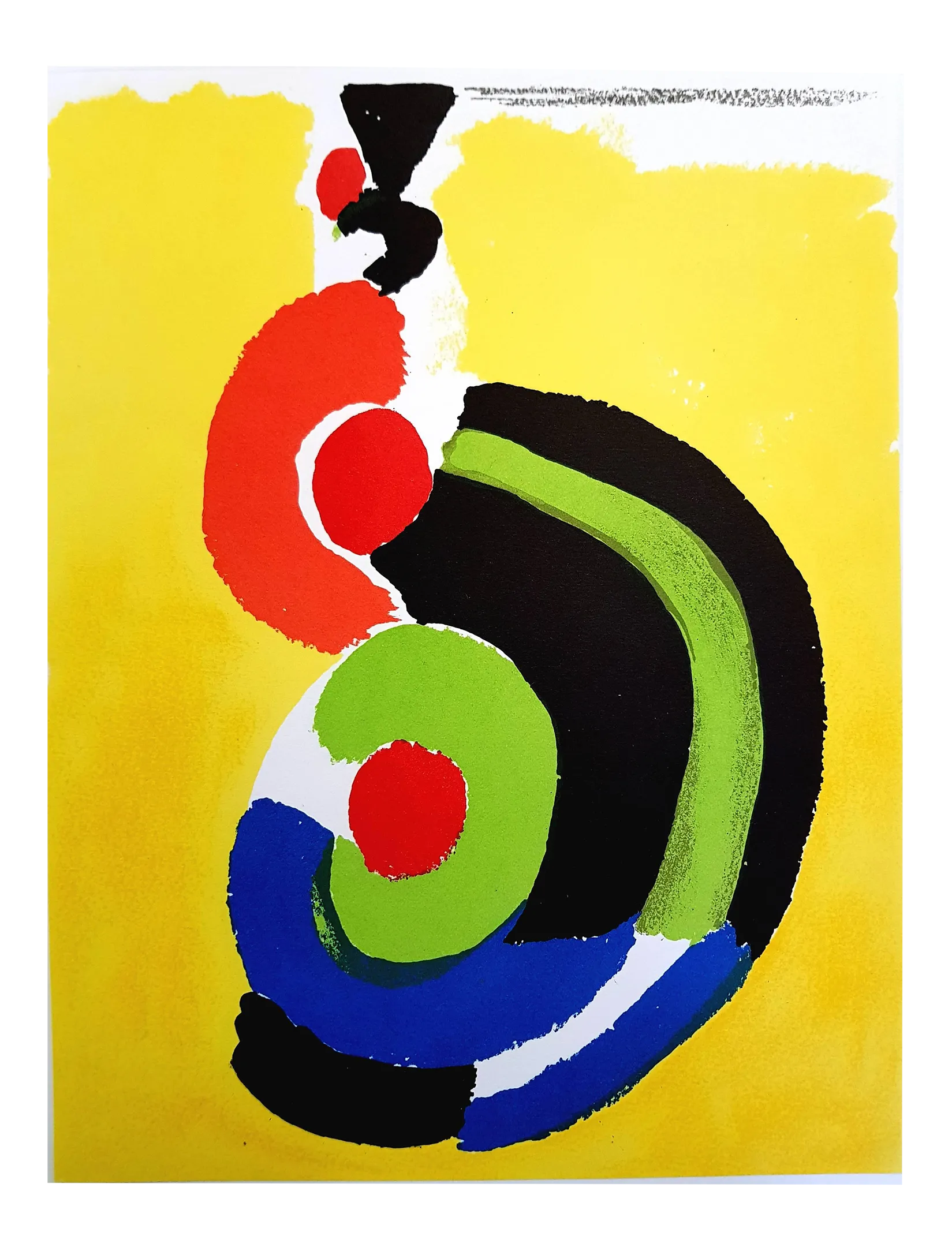 Sonia Delaunay - Composition - Original Lithograph 1972