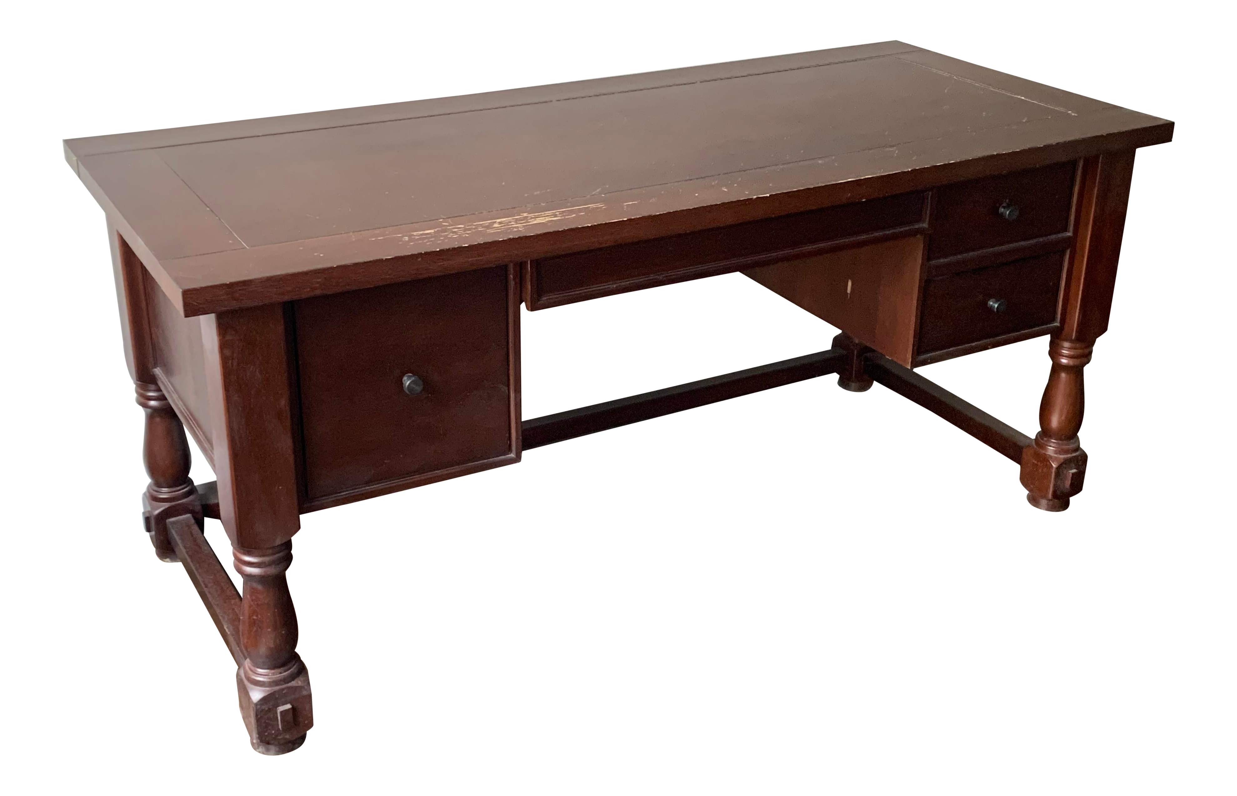 Pottery Barn Solid Mahogany Writing Desk Chairish