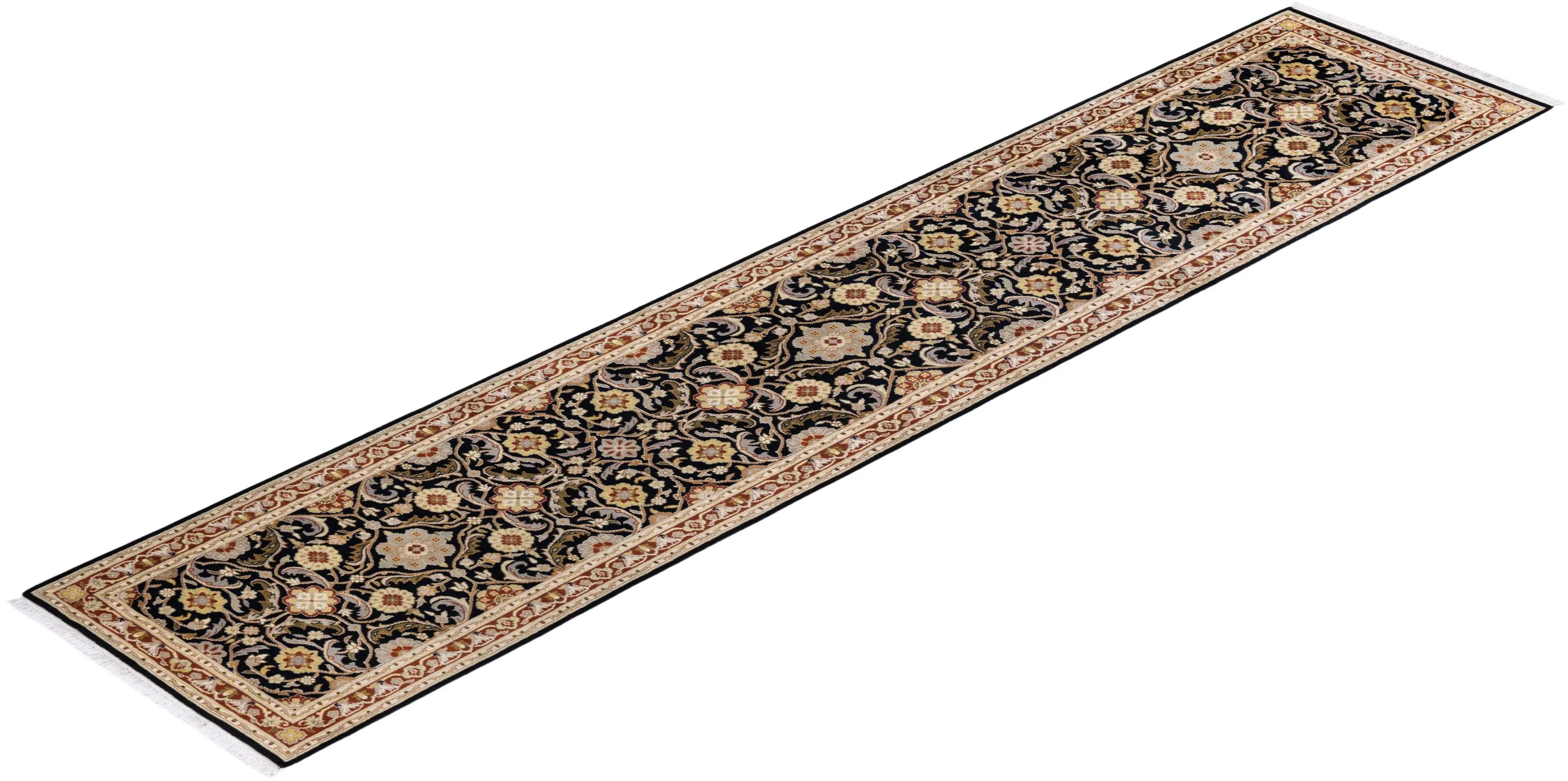 Mogul, One-of-a-Kind Hand-Knotted Area Rug - Black, 2\' 6\