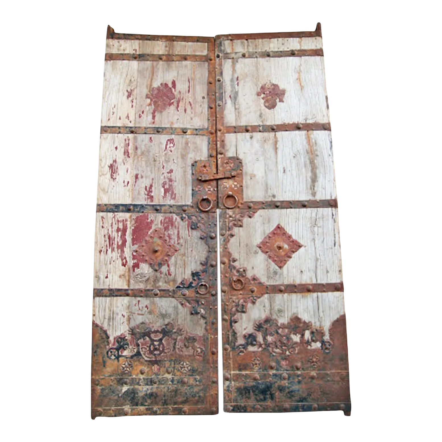 Early 20th Century Wood & Iron Mongolian Gate Chairish