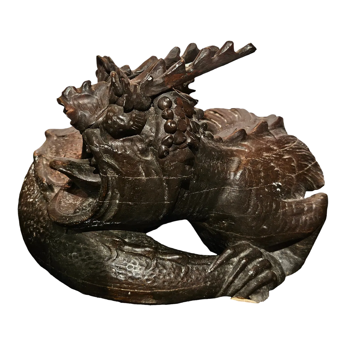 19th Century Continental Carving of a Dragon