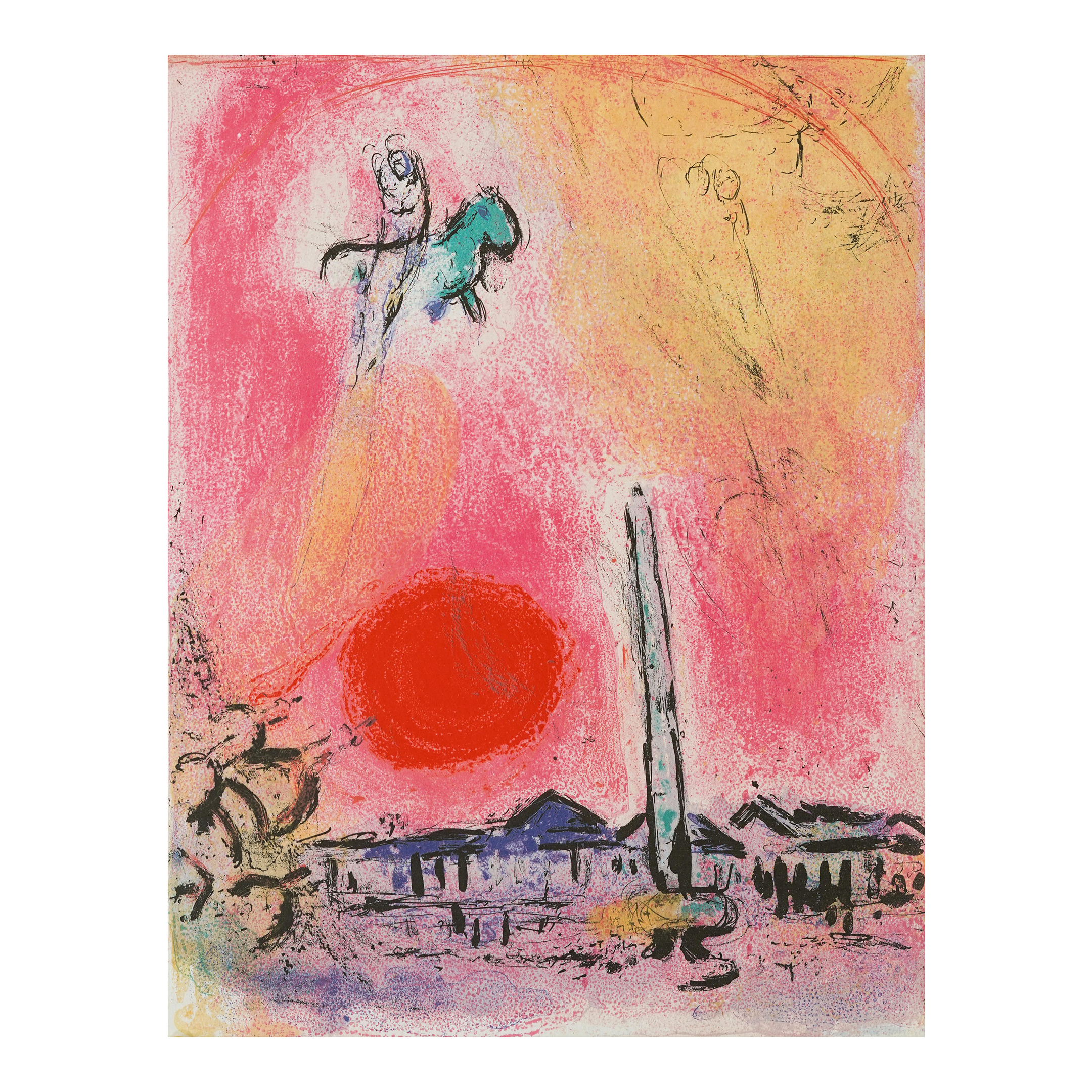 MARC CHAGALL 1962 LITHOGRAPH アートプリント Chagall MARC CHAGALL 1962 LITHOGRAPH