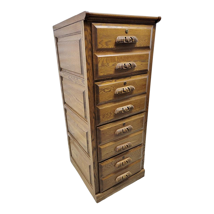 Solid Oak Filing 4 Drawer Matttroy