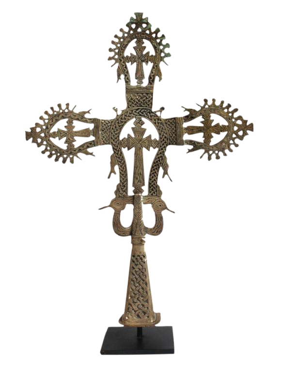 Traditional Ethiopian Coptic Cross Chairish