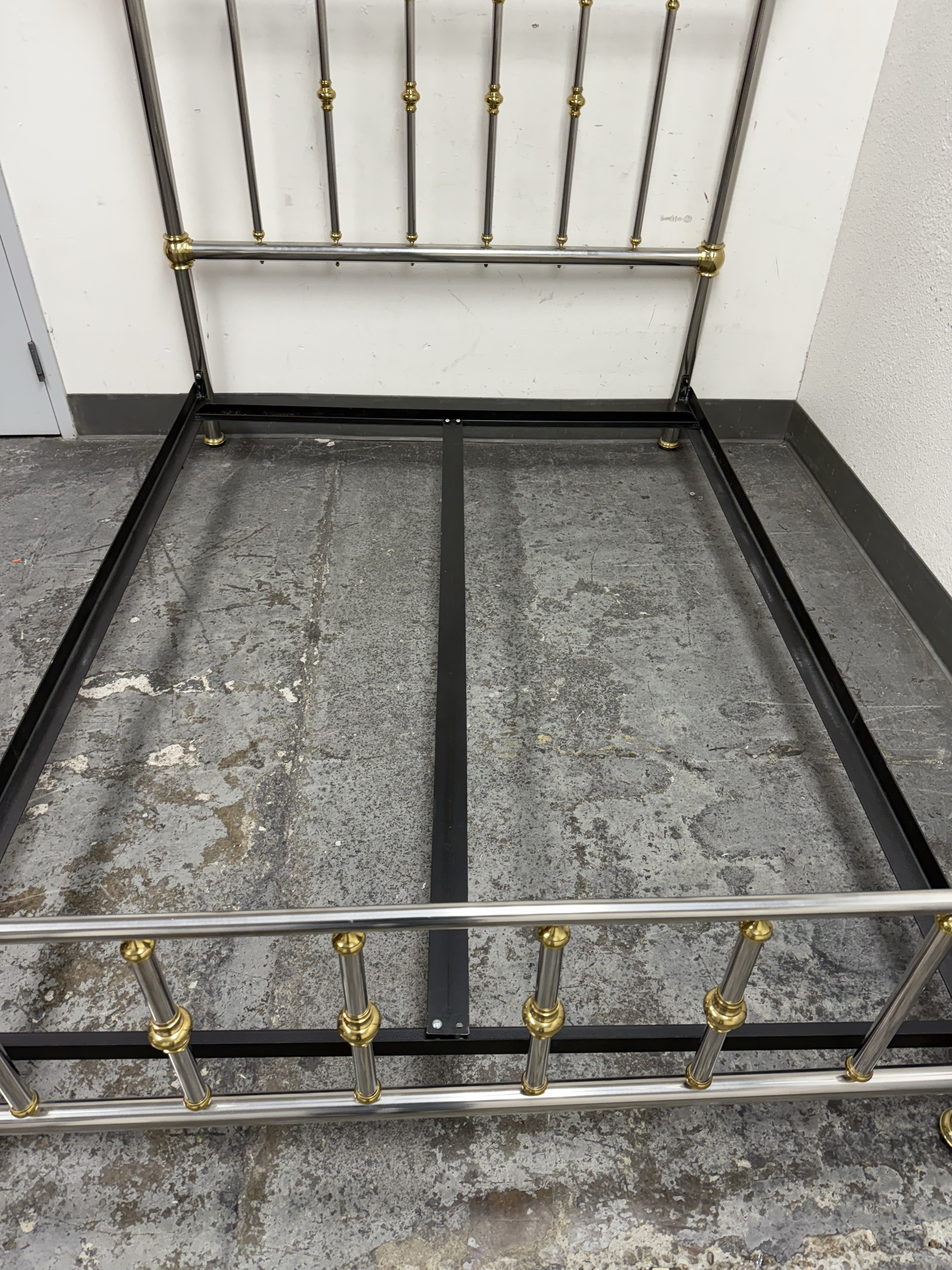 Queen Size Charles P. Rogers French Polished Aluminum +