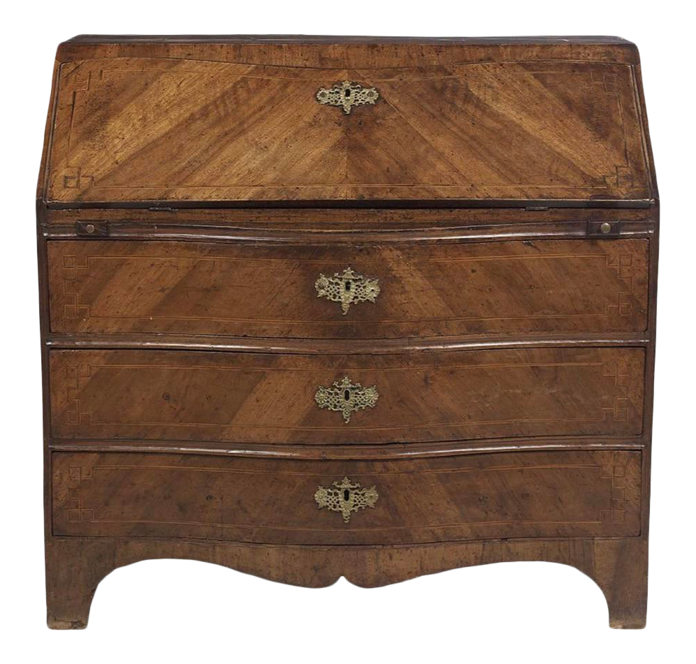 Italian Walnut Secretary Desk Chairish