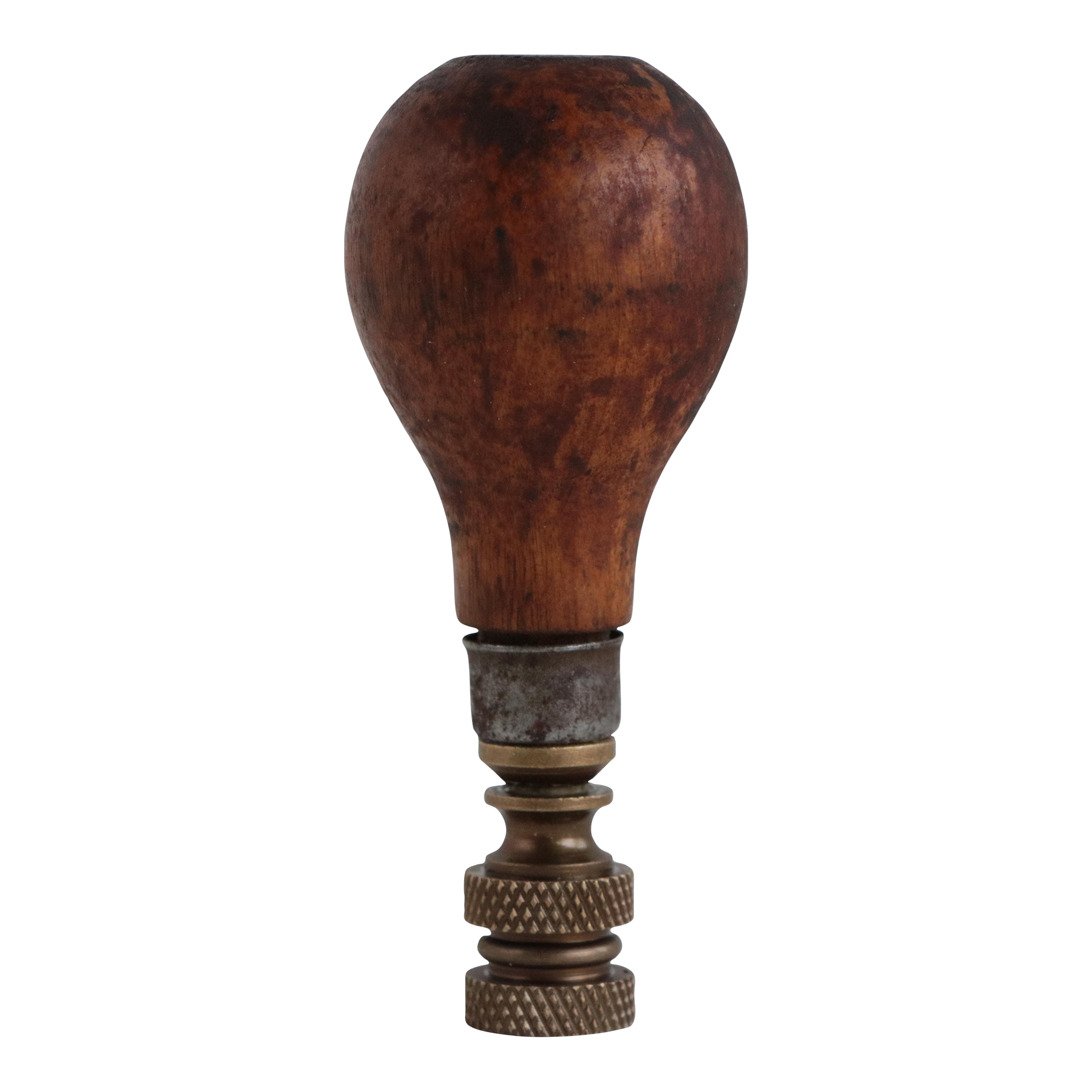 Antique Turned Wood Lamp Finial Chairish