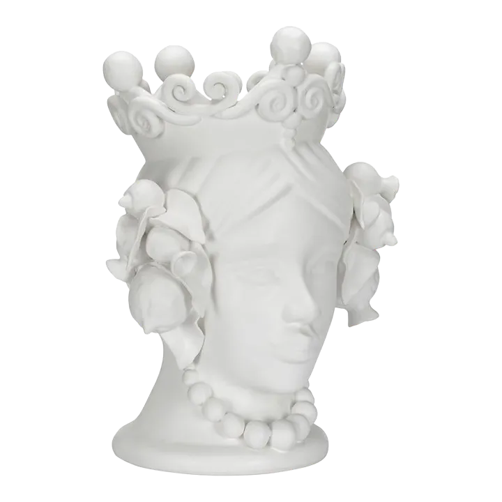 Antique Japanese Ceramic Vase Makuzu Kozan Meiji PeriodElisabetta Female Head