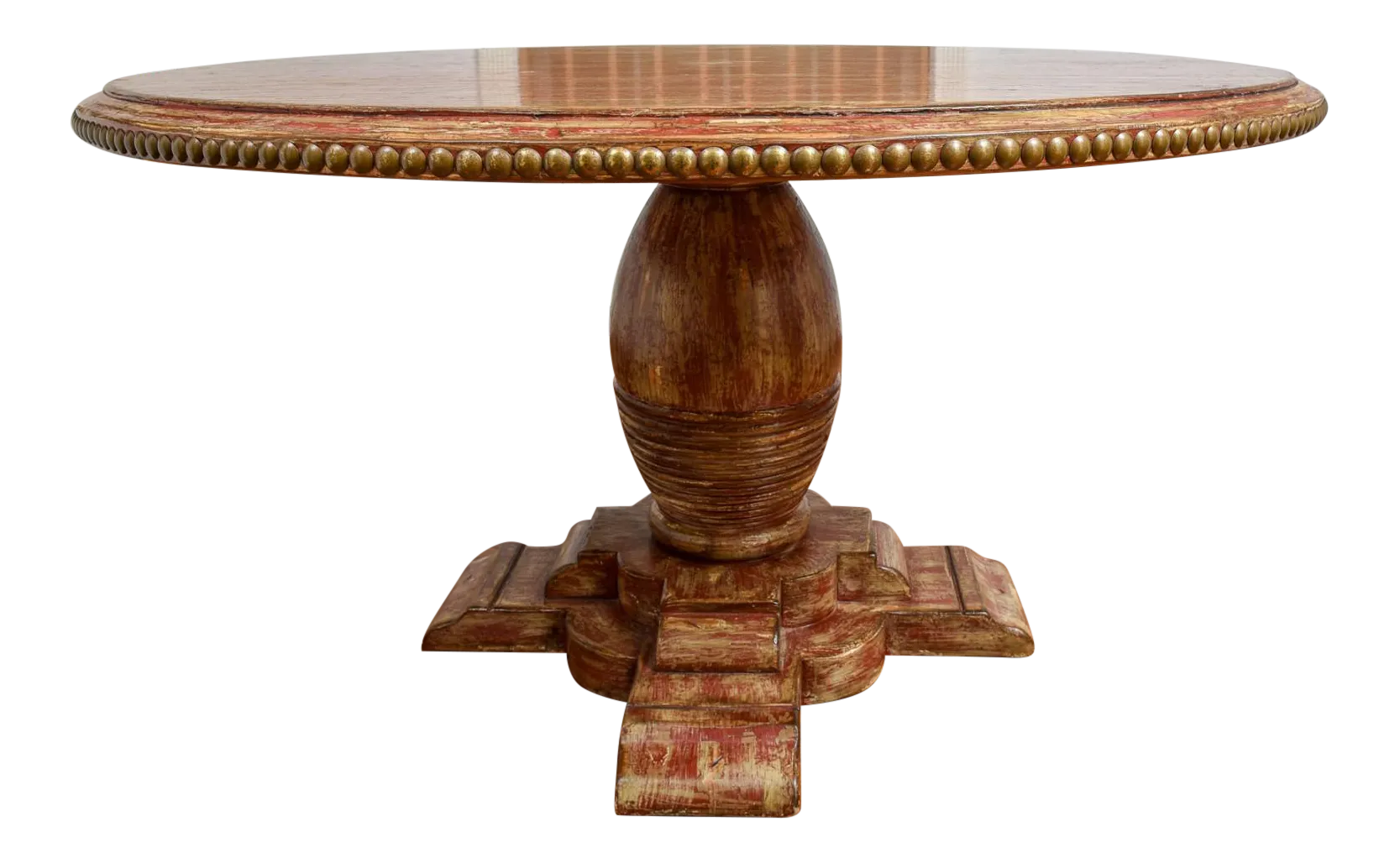 Woodland Furniture Round Pedestal Dining Table Chairish