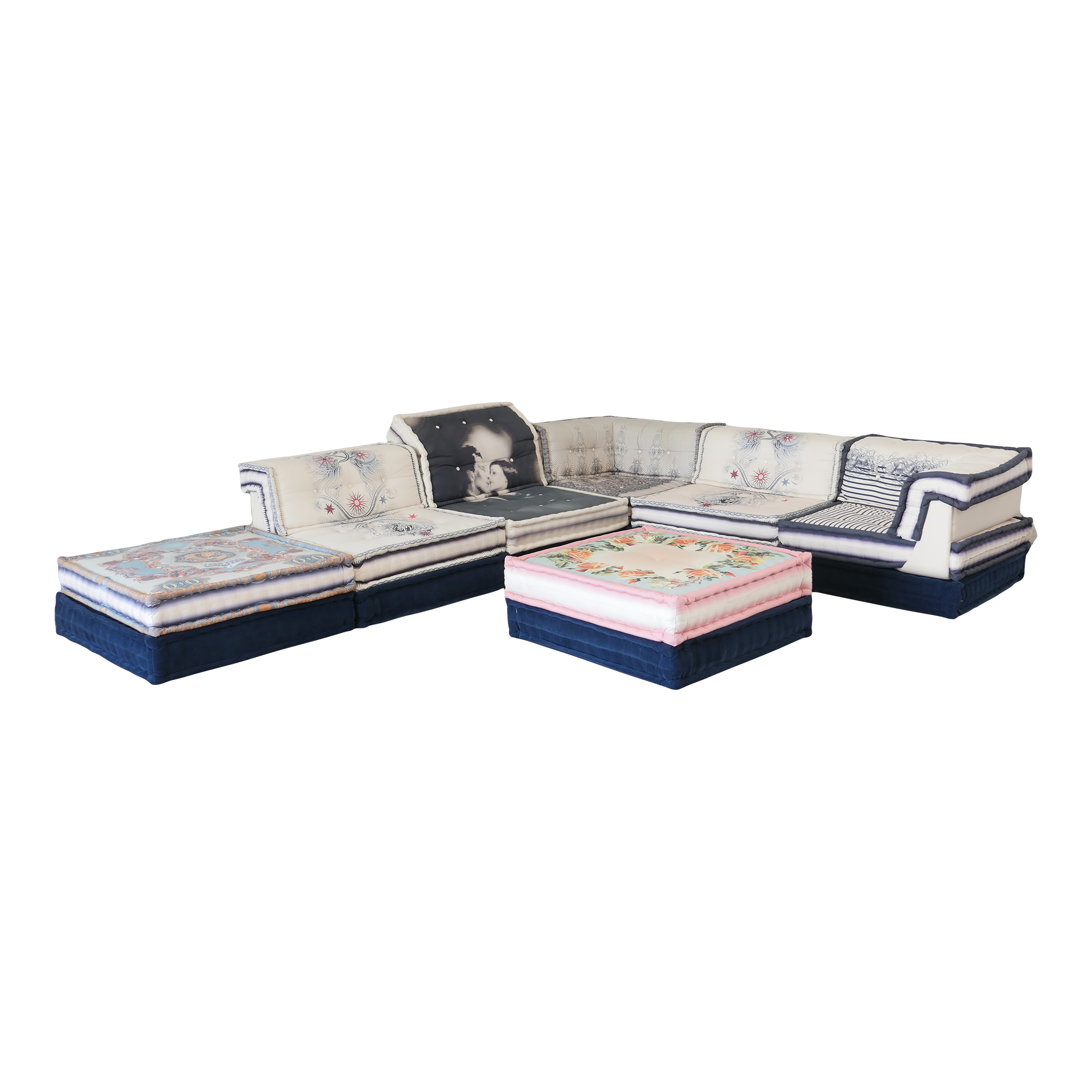 Roche Bobois Mah Jong Modular Sectional Sofa With Jean Paul Gaultier
