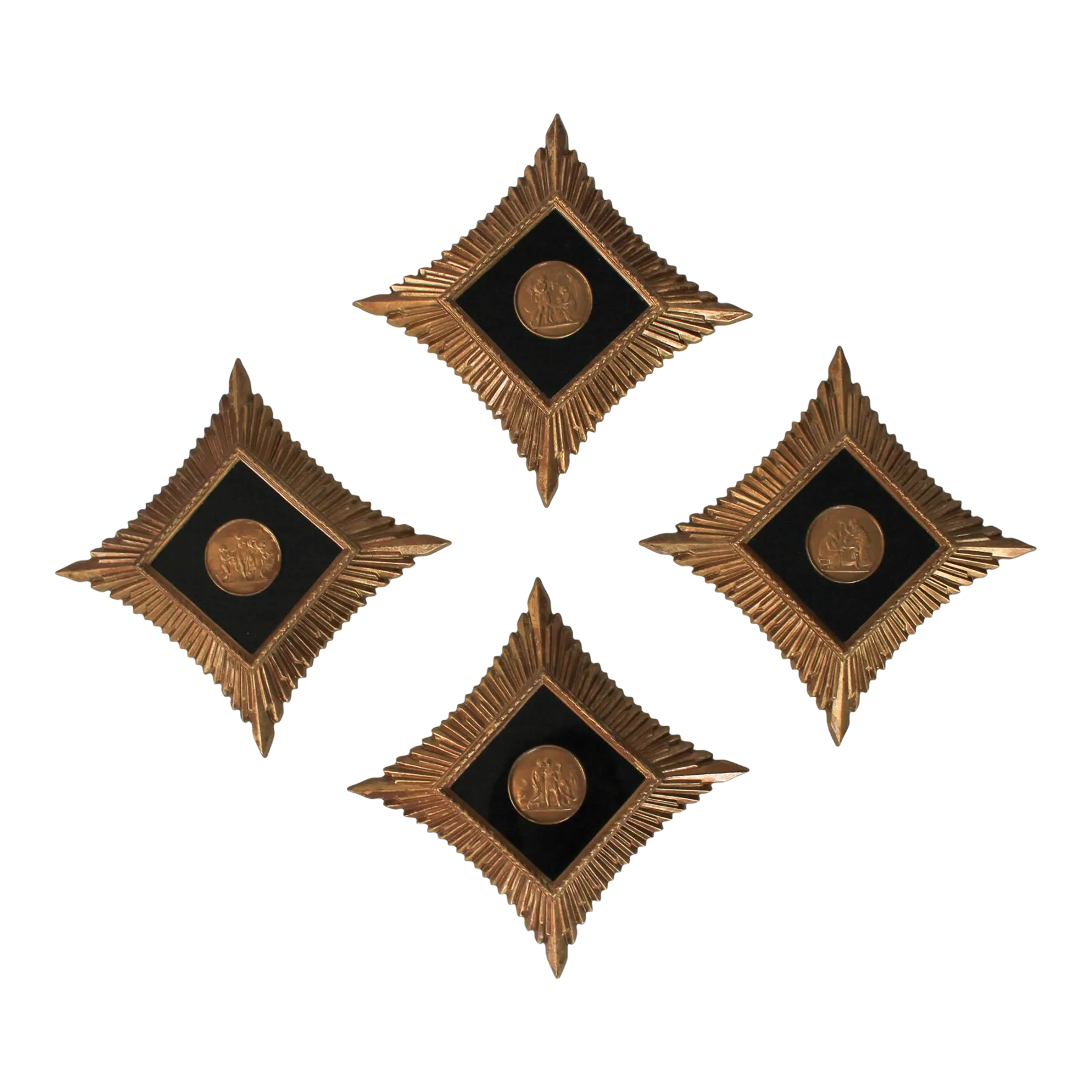 Cat bed - whiteVintage Black & Gold Neoclassical Style Wall Hangings by Turner Mfg. Co. S/4