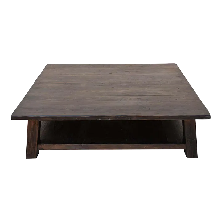 Coffee Table Made from Reclaimed Pine by Petersen Antiques Chairish