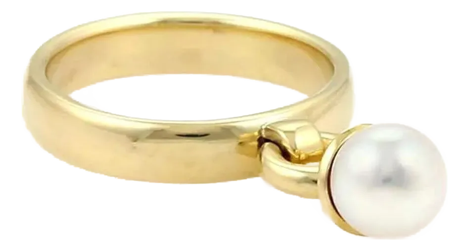 27035 - Tiffany & Co. Fascination Pearl 18k Yellow Gold Drop