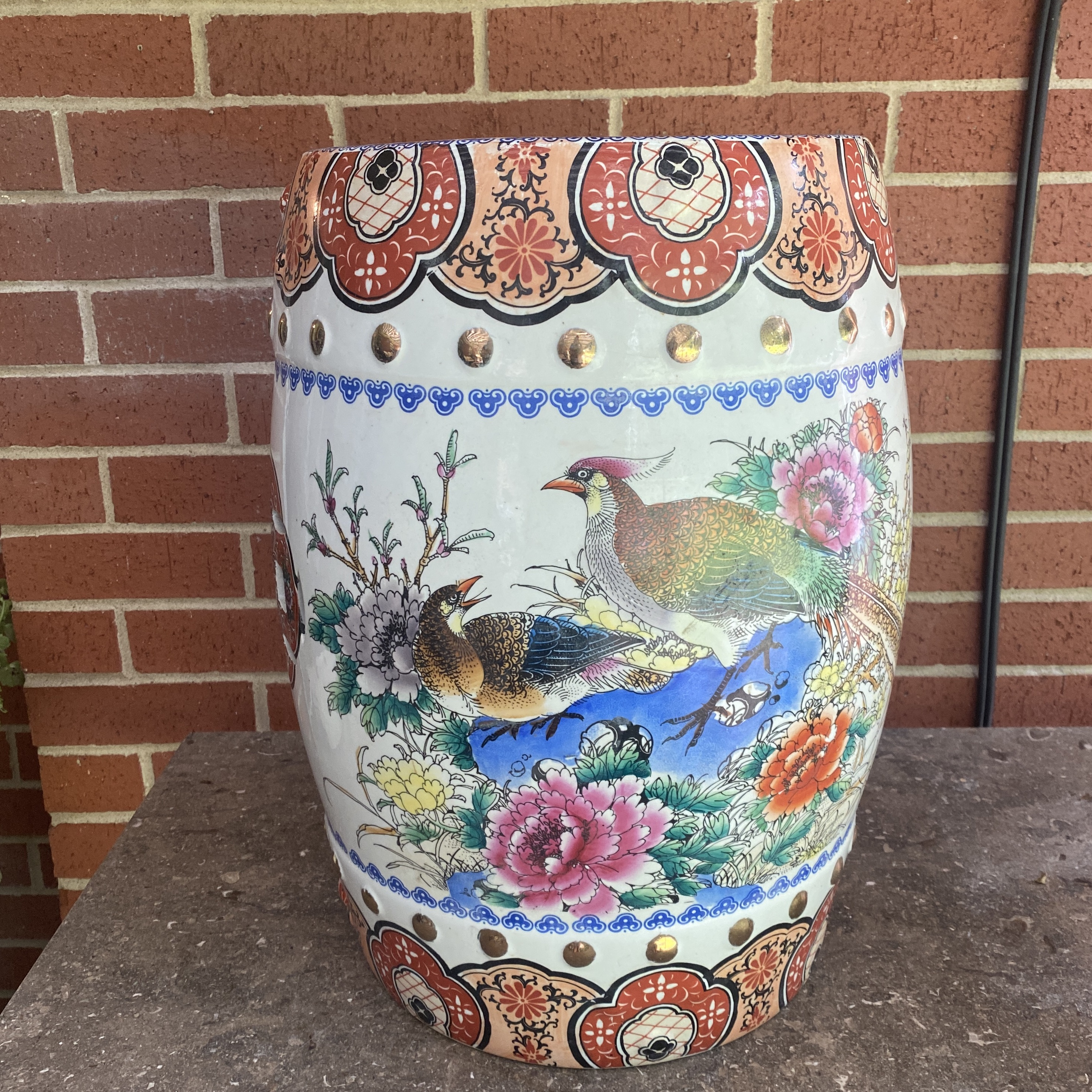 Vintage Mid Century Chinese Garden Stool Chairish