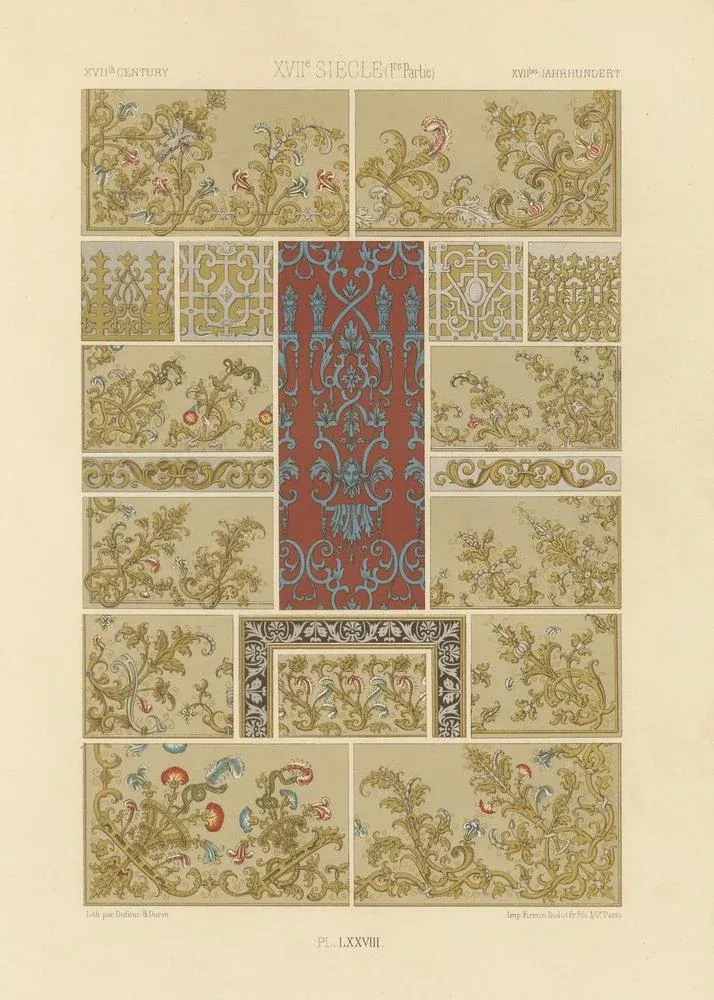 Dufour & Durin after Albert Racinet, LXXVIII of L'Ornement