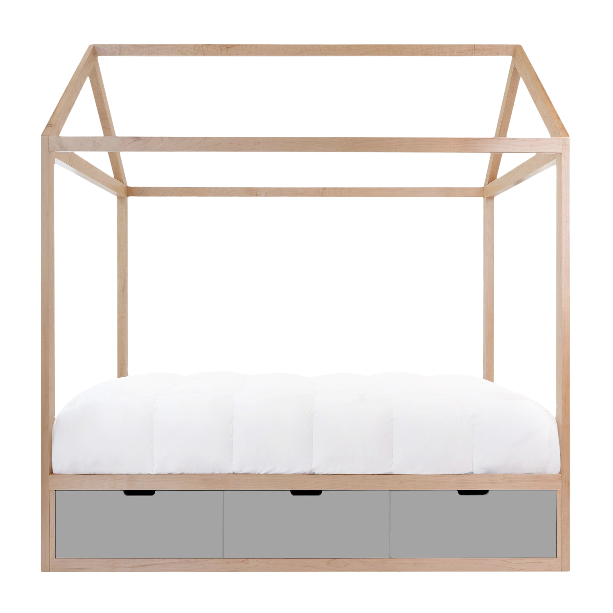 twin canopy bed diy